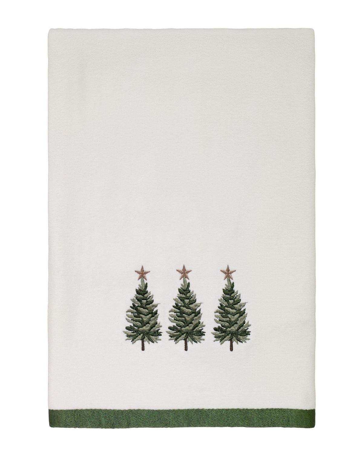 Avanti Linens - Bath Towel, Soft & Absorbent Cotton, Ideal Christmas Decorations (Trees Collection)