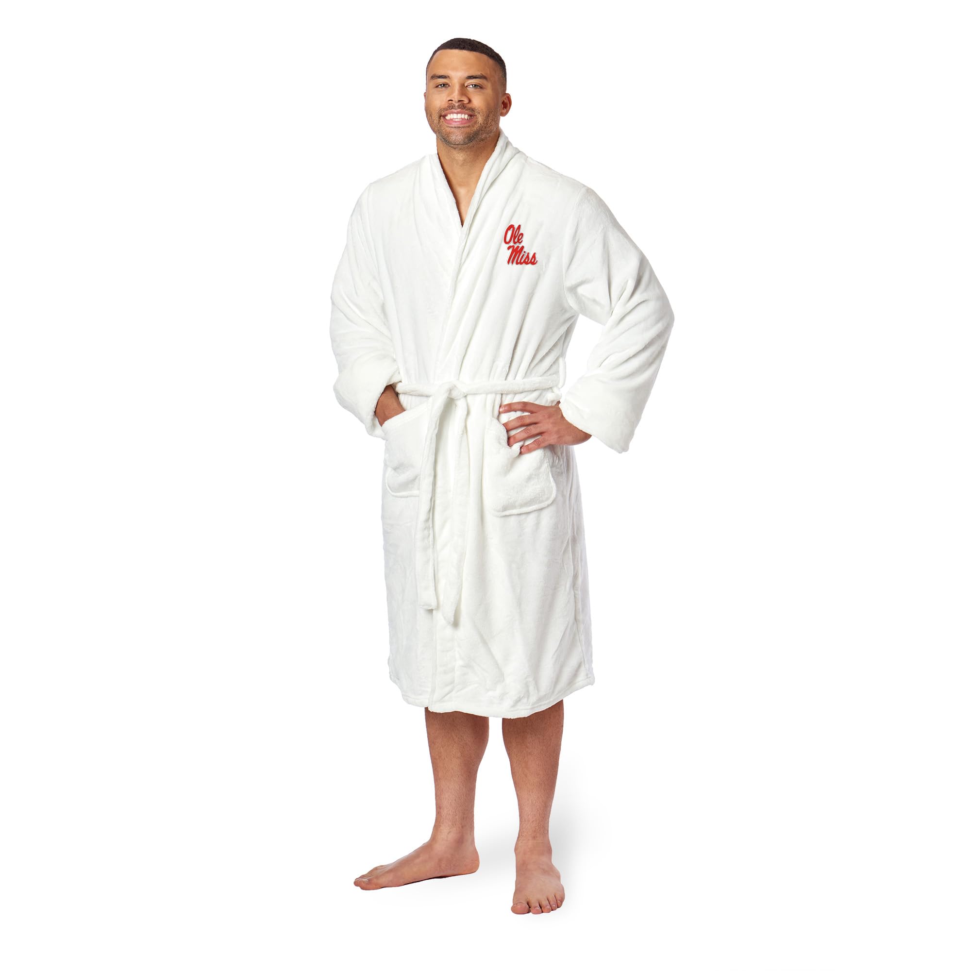 Mississippi Official Collegiate Men'S L/Xl Silk Touch Bath Robe(D0102Hp31Qa.)