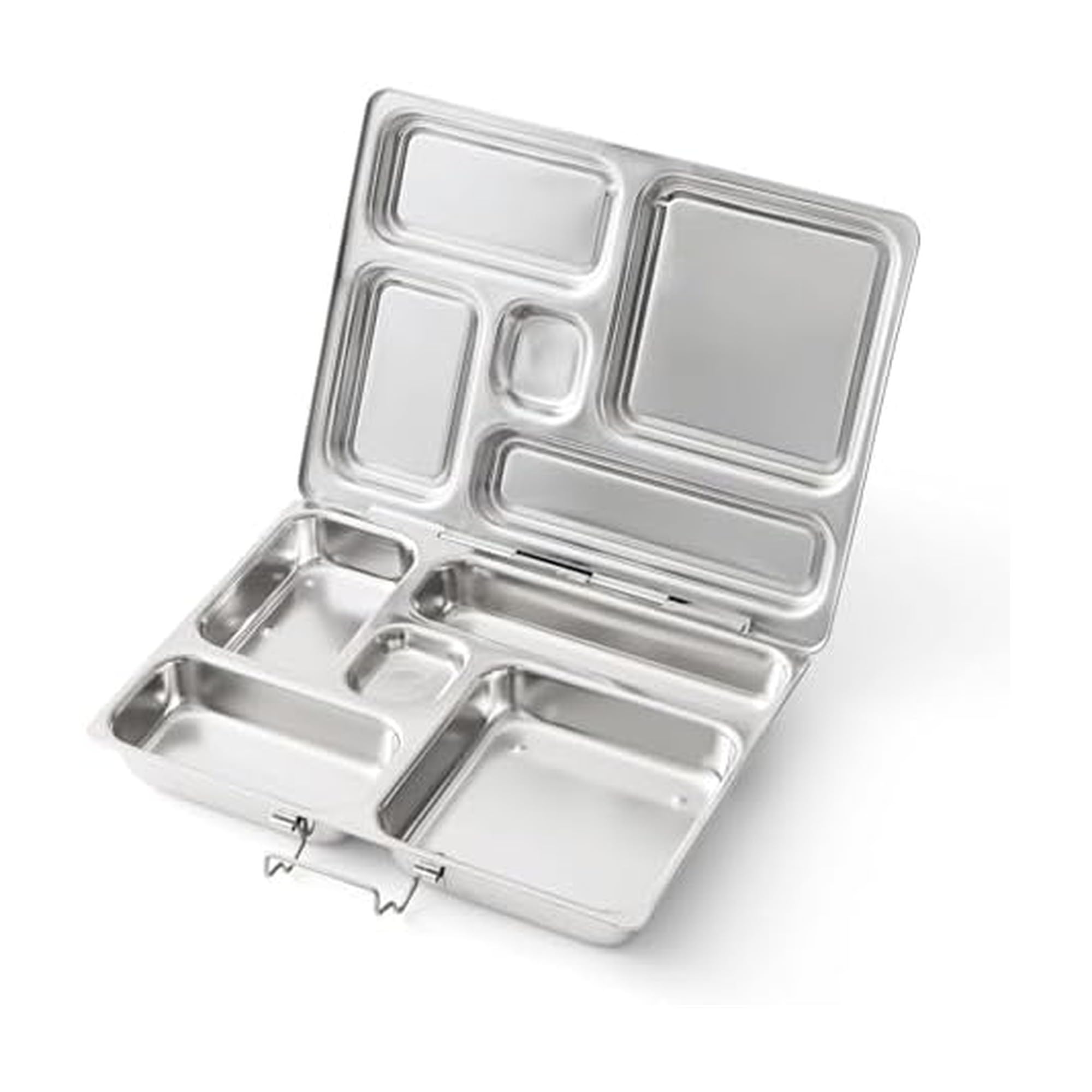 Planetbox Rover Stainless Steel Bento Box Style Lunch Box For Kids With 5 Compartments - Durable, Dishwasher Safe & Bpa-Free Foo