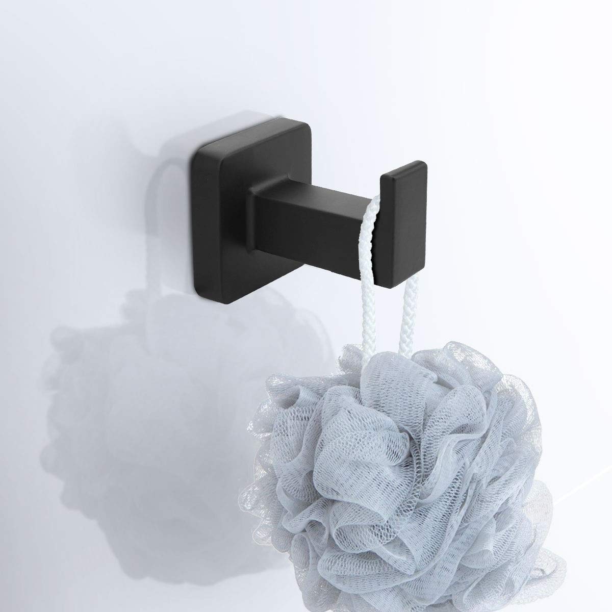 DEGULAS Bathroom Hardware Set 4 Pieces  Matte Black Towel Bar Set  Includes 24In Towel Bar  Towel Ring  Robe Towel Hooks Toilet Paper Holder  Bathroom Towel Rack Set