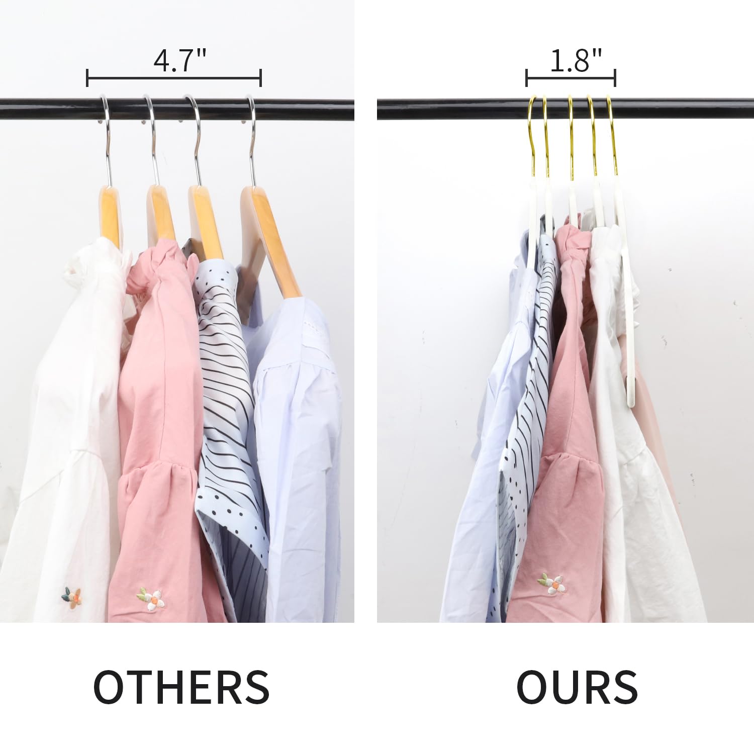 Mangotree Velvet Hangers, Coat & Suite Hangers, No-Slip Felt Hangers, Ultra-Slim Space Saving Hangers, Sturdy Clothes Hangers, 3
