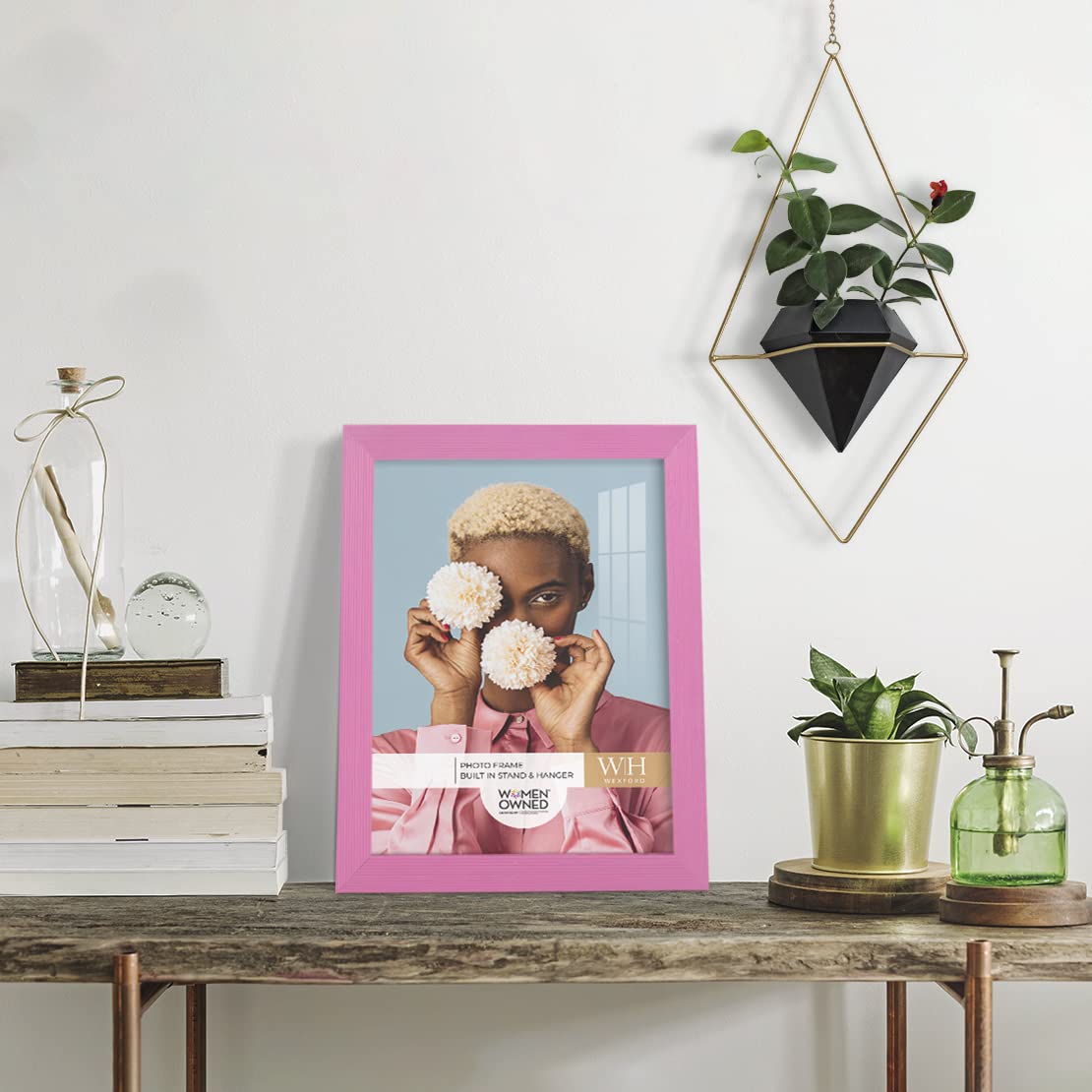 Renditions Gallery 8x10 inch Picture Frame Modern Style Wood Pattern and High Definition Glass Ready for Wall and Tabletop Photo