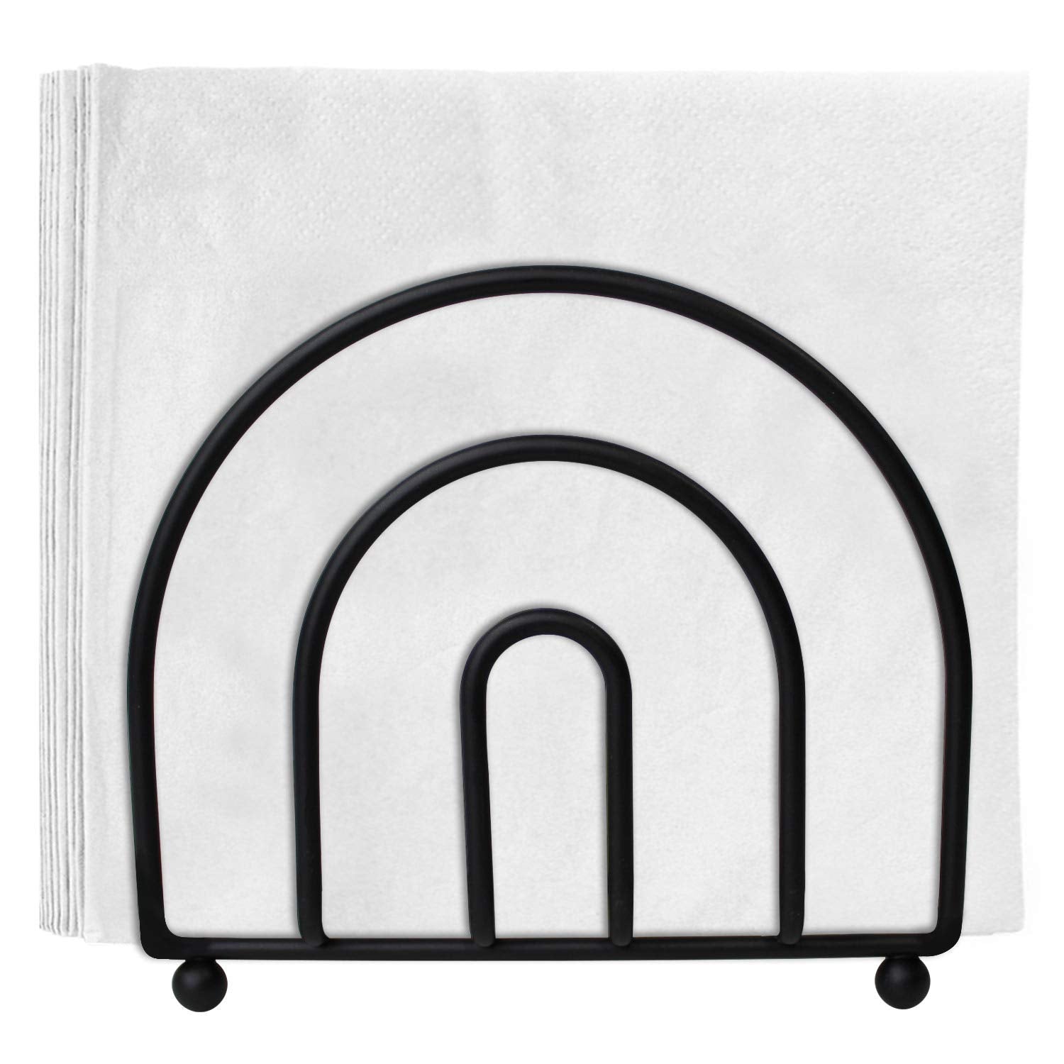 Blue Donuts Classic Arc Collection Napkin Holder - Napkin Holders For Tables, Farmhouse Napkins Holder, Dining Table Napkin Hold