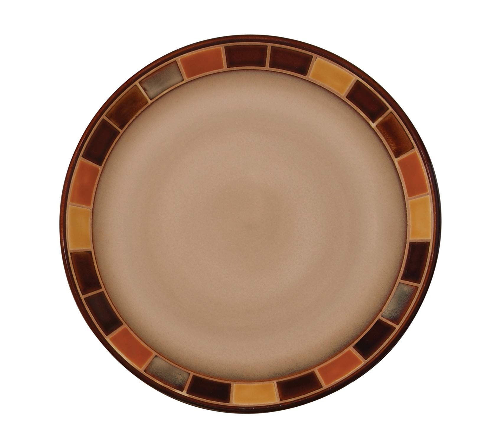 Casa Estebana 16-piece Dinnerware Set Service for 4, Beige and Brown