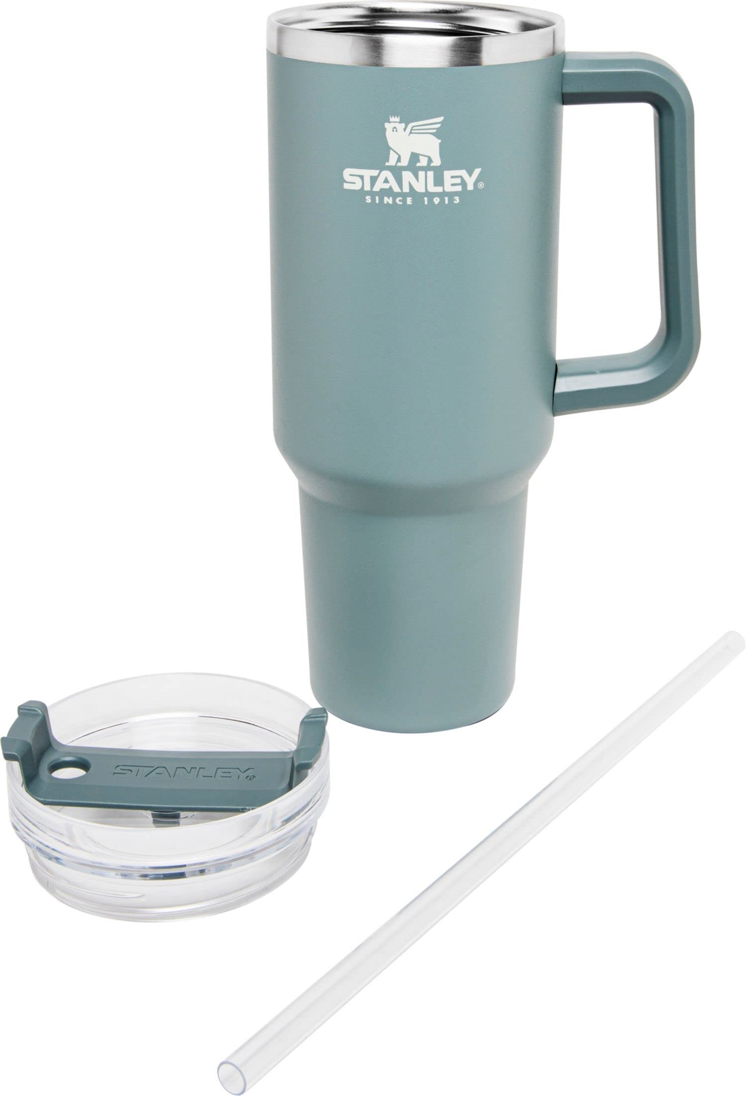 Stanley 40Oz Adventure Quencher Reusable Insulated Stainless Steel Tumbler (Shale)