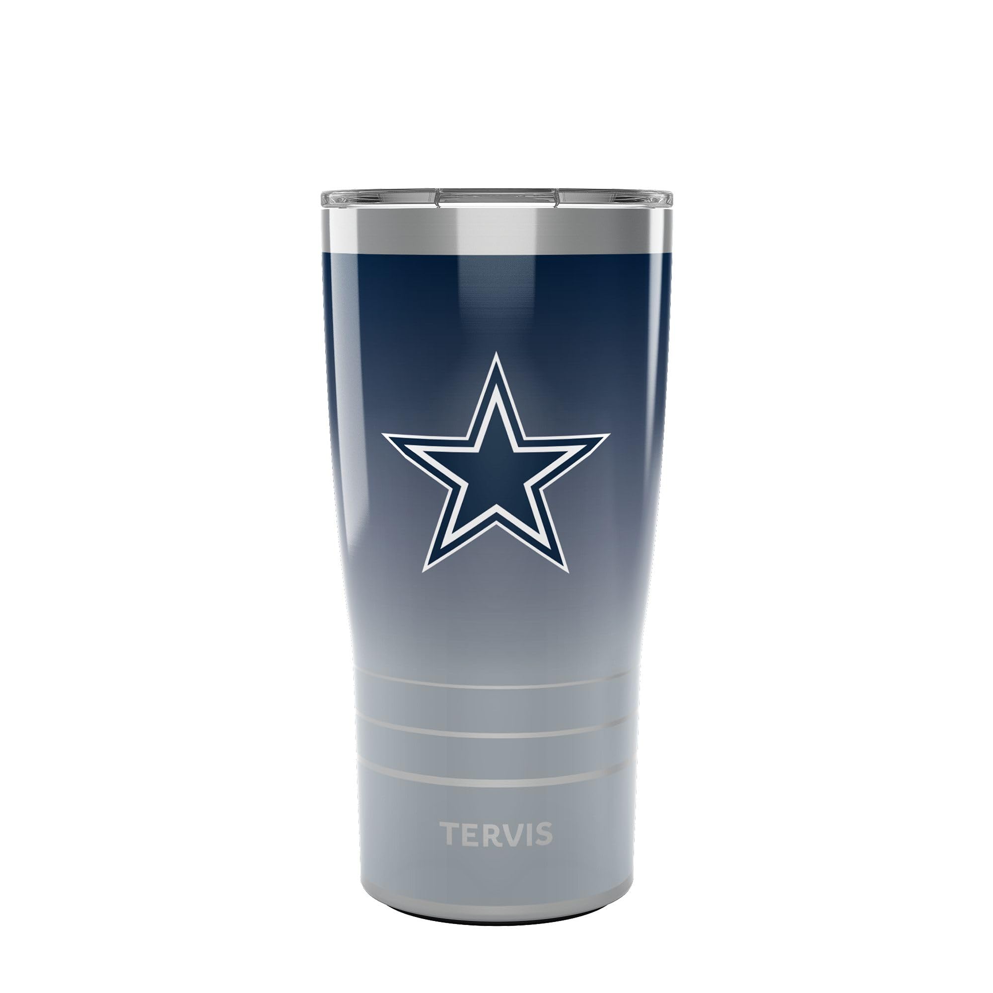 Tervis Traveler NFL Dallas Cowboys  Ombre Triple Insulated Tumbler Travel Cup Keeps Drinks Cold & Hot, 20oz, Stainless Steel