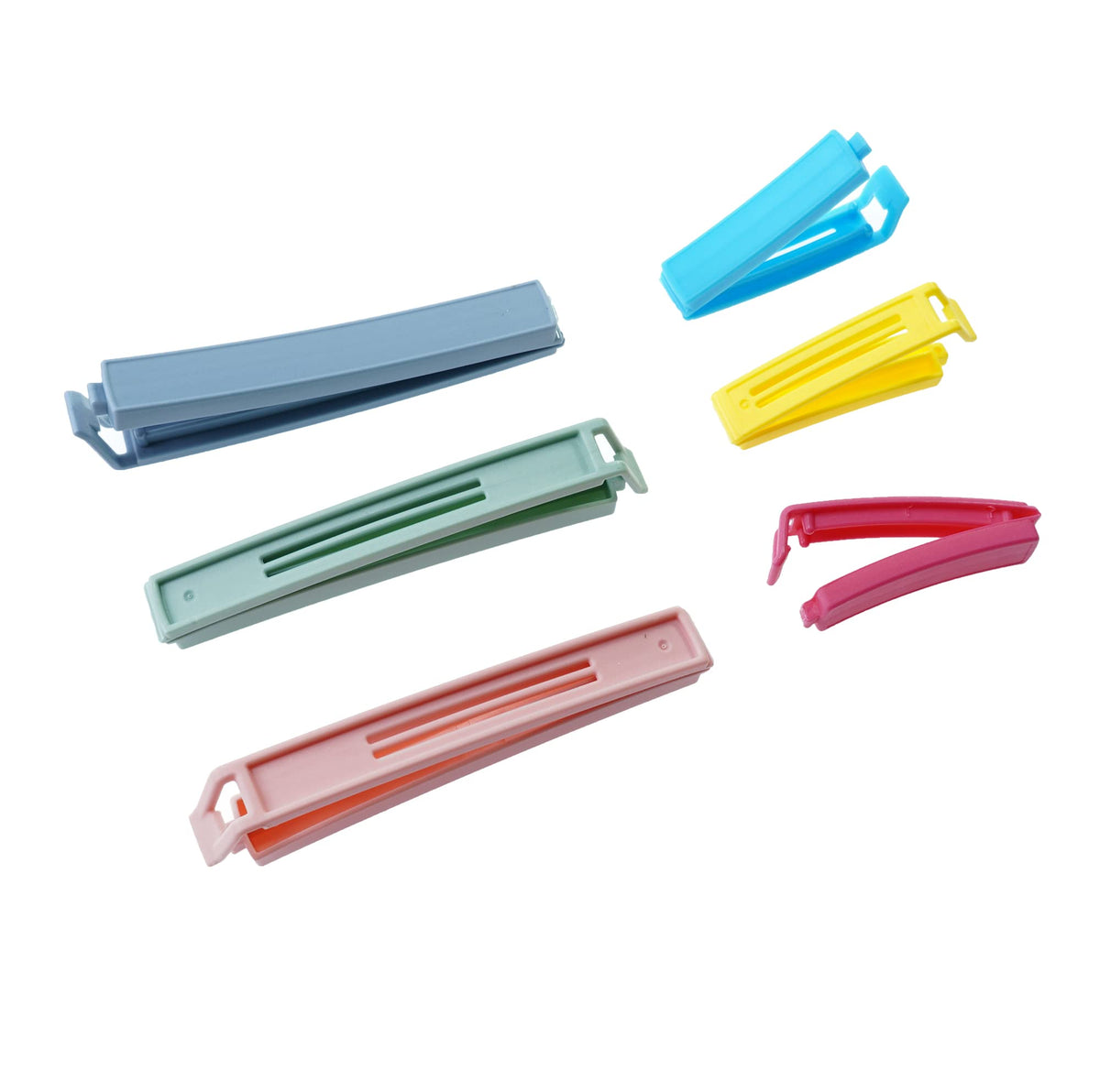 Rectangular Chip Clip Yarall 32 Pcs Plastic Chip Clips For Food Packages, Curved Design Seal ...