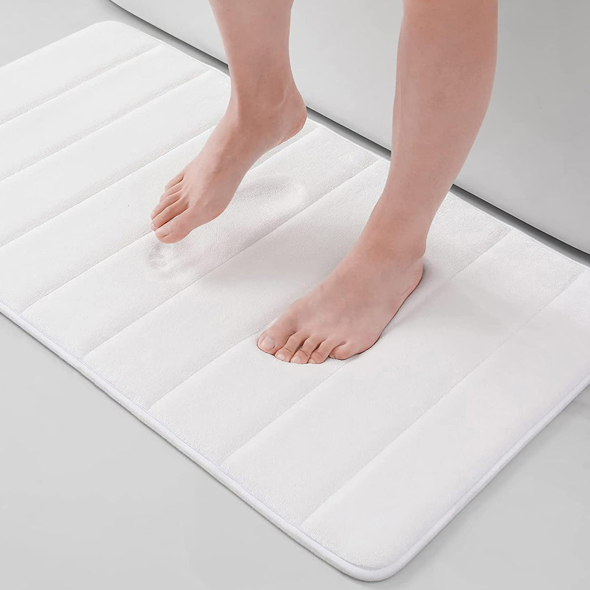 Buganda Memory Foam Bath Mat Rug, 34'' X 20'', Ultra Soft And Non-Slip Bathroom Rugs, Water Absorbent And Machine Washable Bath