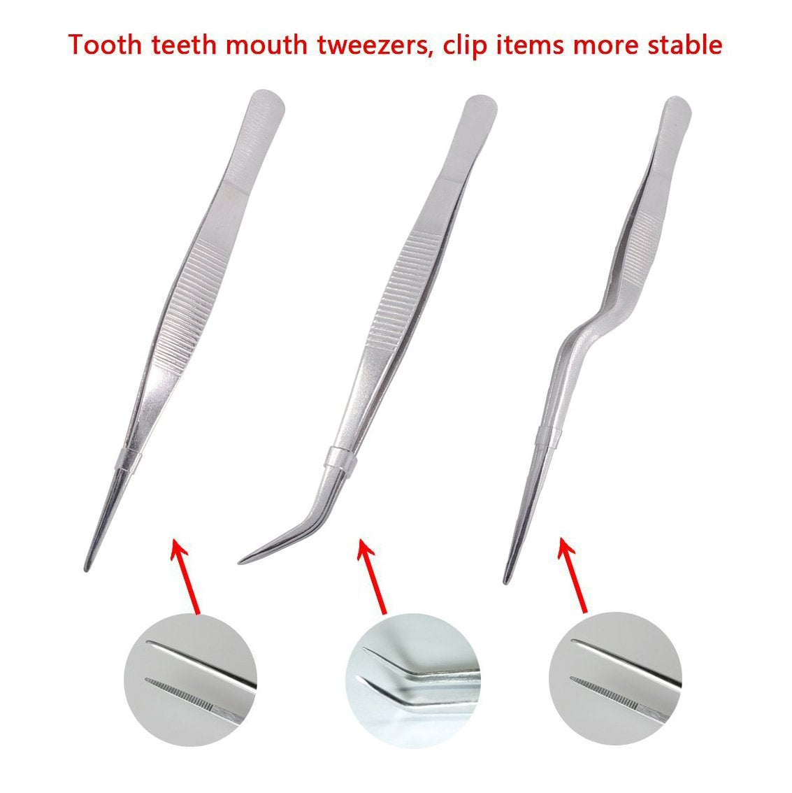 Teanfa Cooking Tweezers Precision Tongs