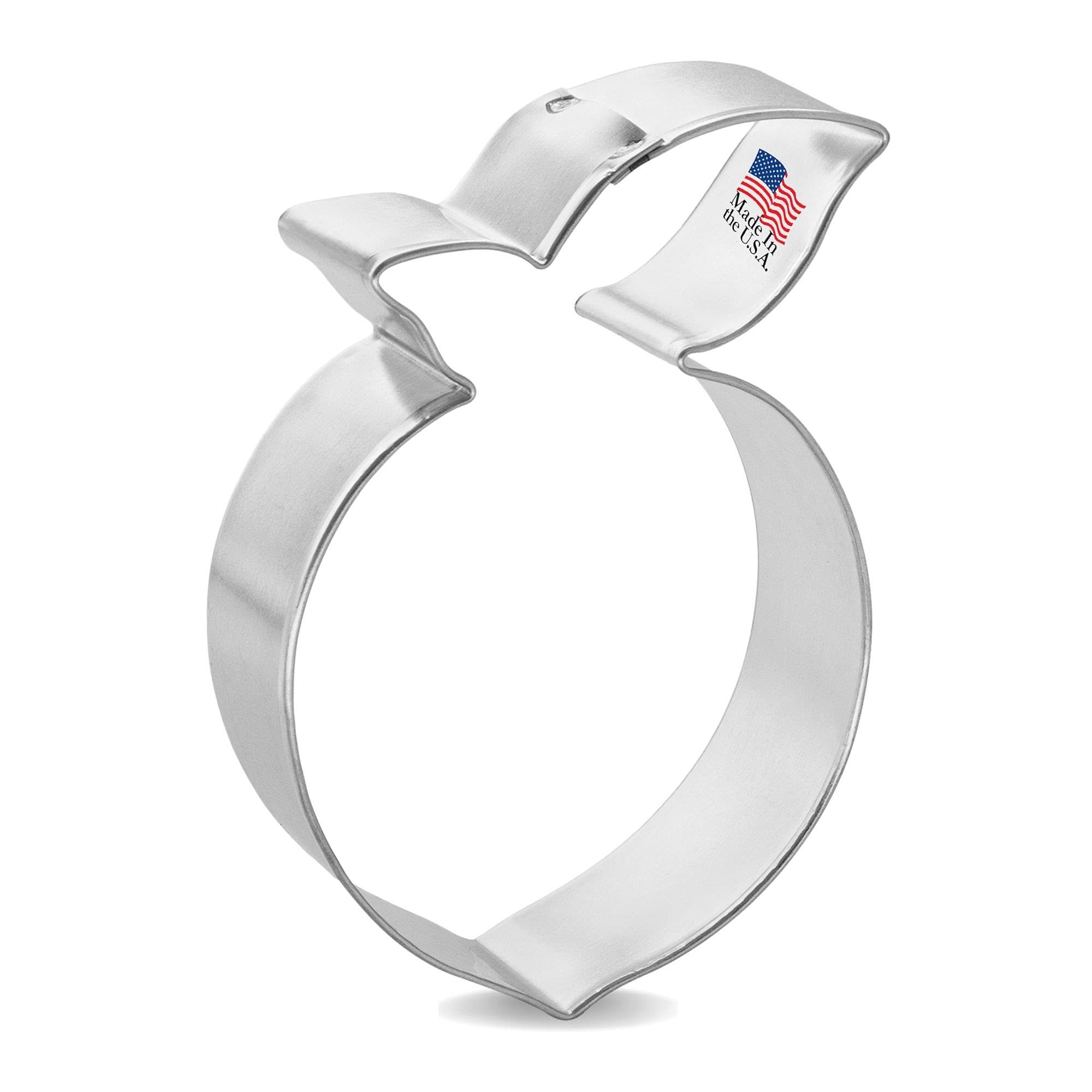 Peach Cookie Cutter 3.5 Inch - Made In The Usa - Foose Cookie Cutters Tin Plated Steel - Peach Cookie Mold