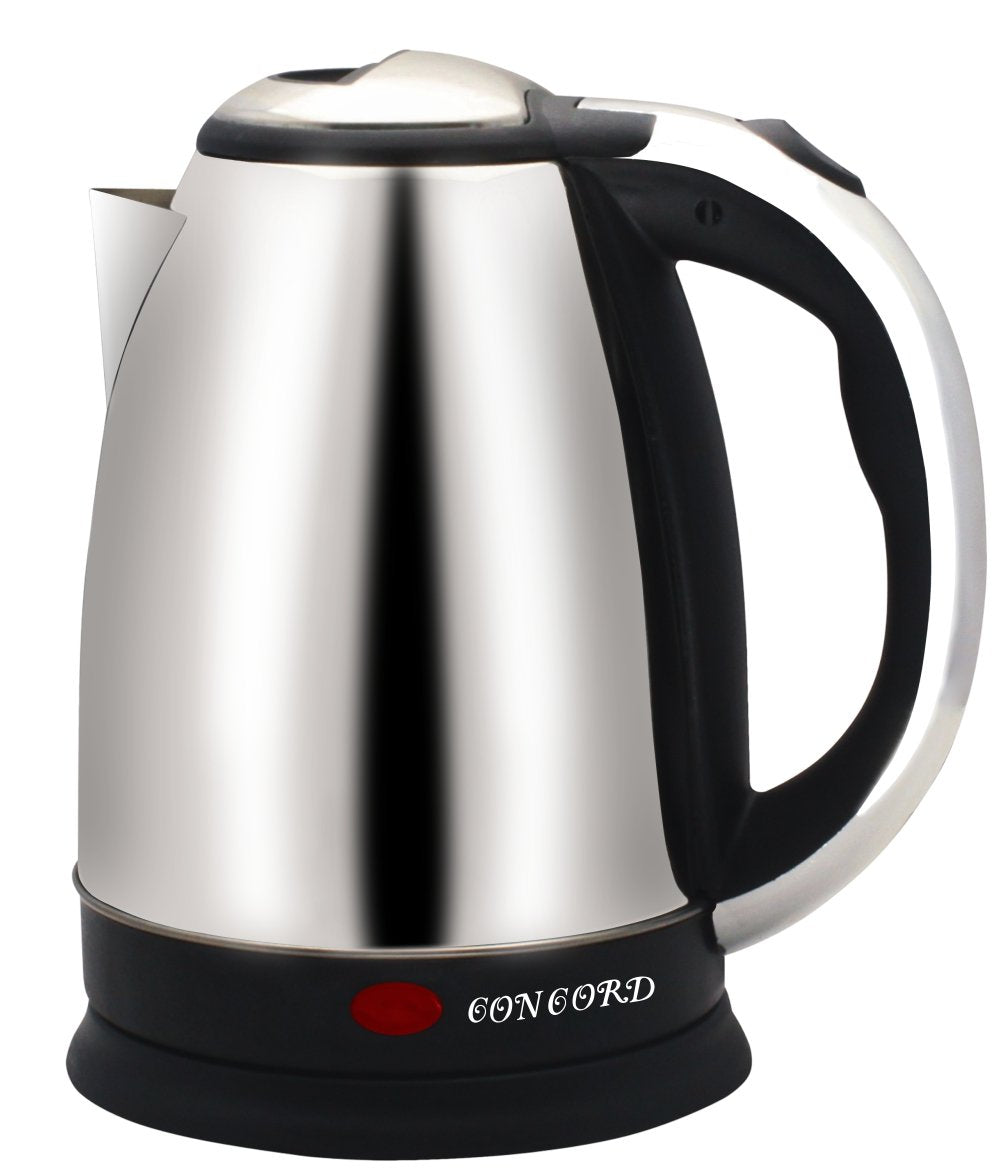 Concord Electric Kettle, 1500W Large Size 1.8 Litre Stainless Steel Kettle, Water Boiler For Tea, Coffee, Soups, Noodles (With L