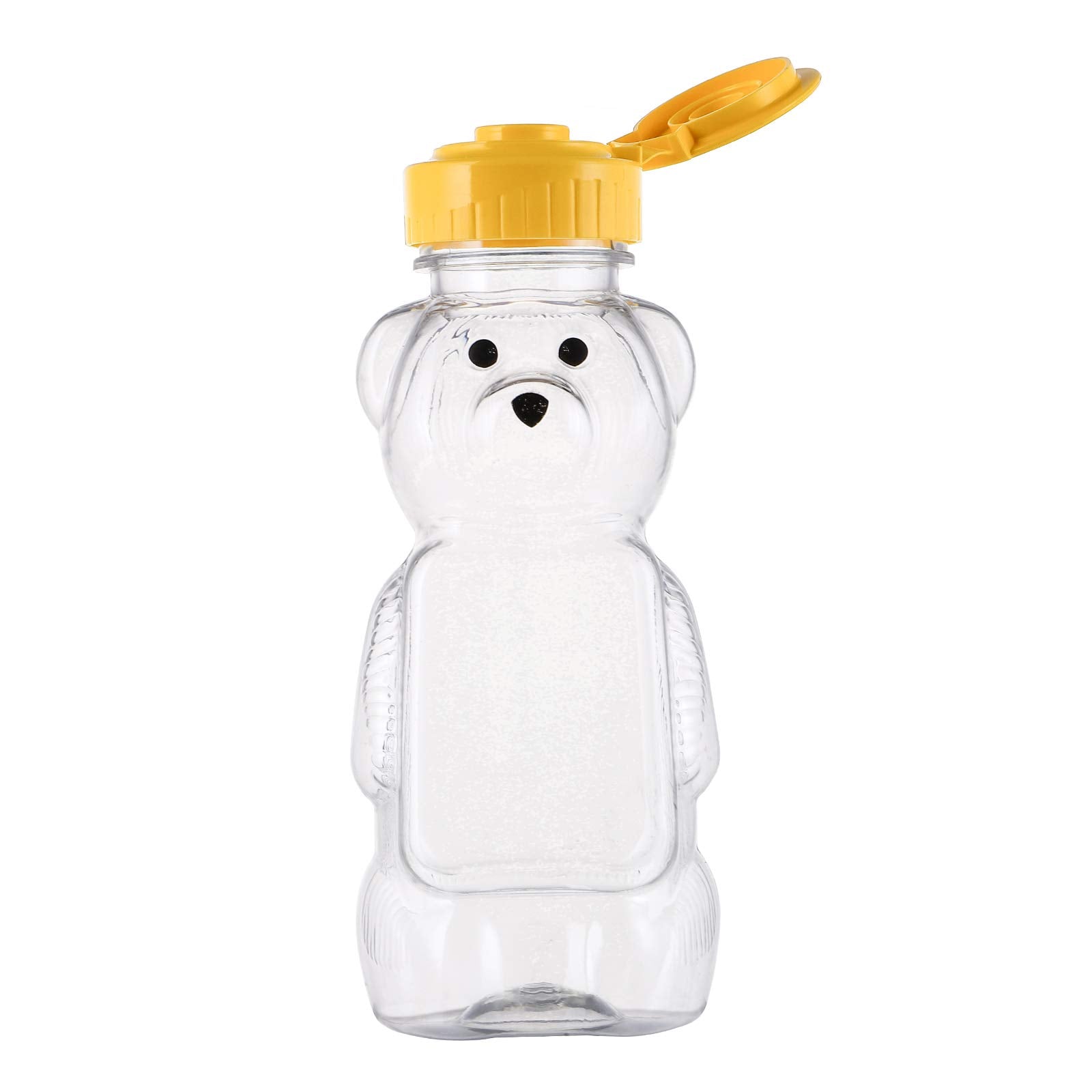 Bekith 16 Pack 8 Fluid Oz Plastic Bear Honey Bottle Jars, Honey Squeeze Bottle Empty With Flip-Top Lid For Storing And Dispensin