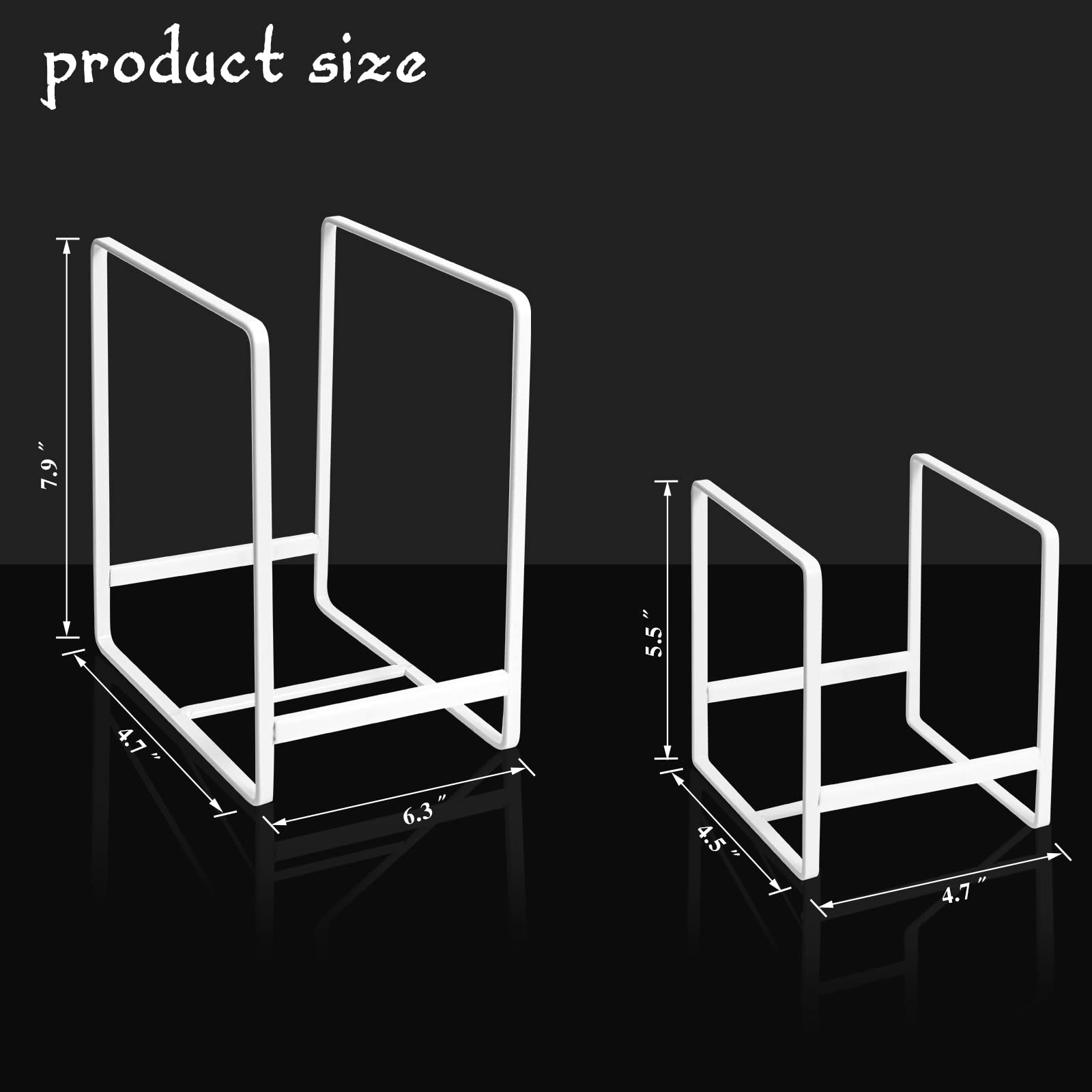 Plate Holders Organizer For Kitchen Cabinet Counter Cupboard, 4Pcs Metal Dish Storage Drying Display Rack, Upright Dish Stand Fo