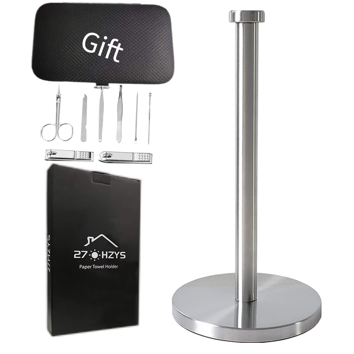 Paper Towel Holder 304 Stainless Steel For Kitchen Bathroom Bedroom Office Restaurant Coffee Shop Study Iiving Room Toilet
