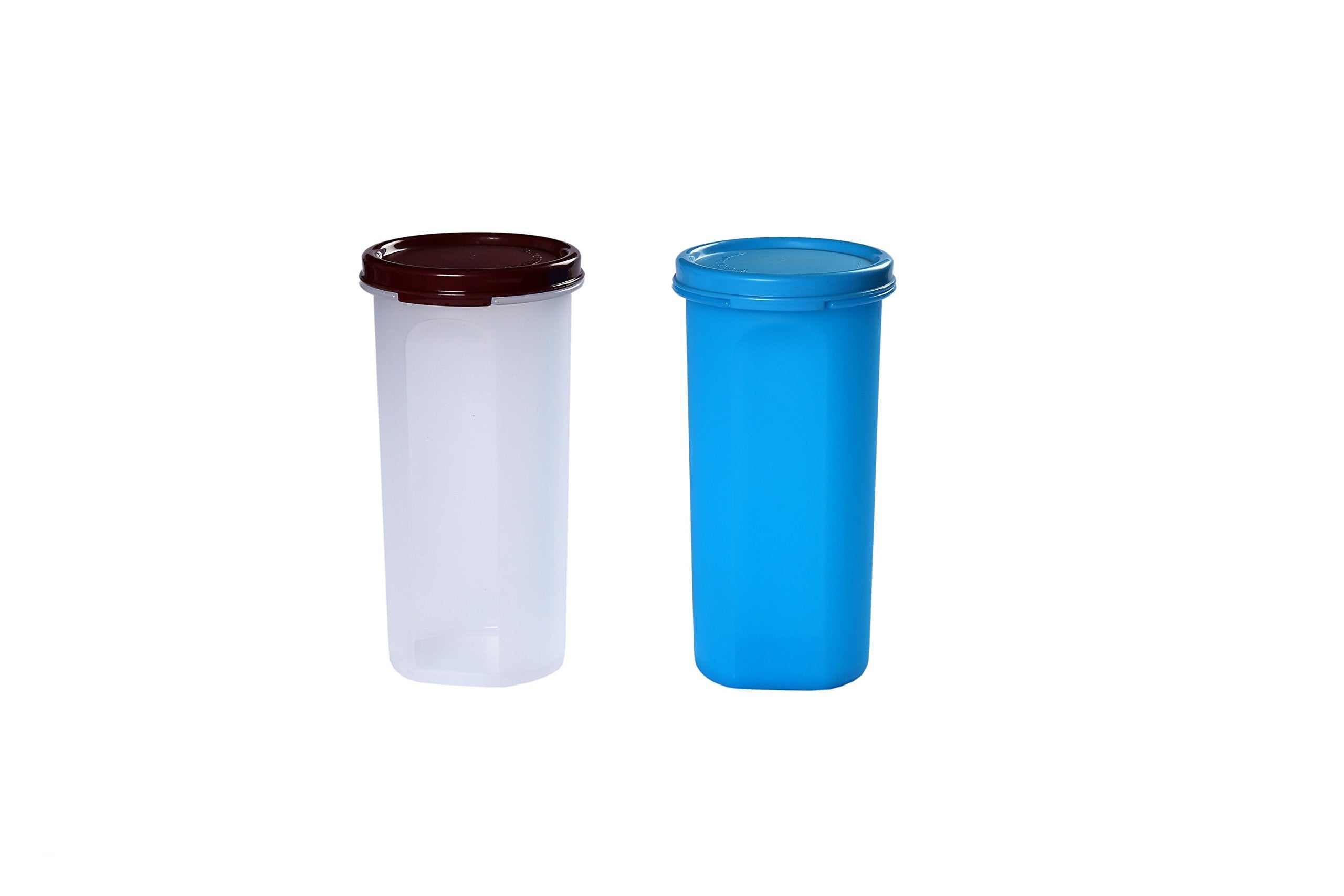Signoraware Modular Round Container Set, 650Ml, Set Of 2, Multicolour, Plastic