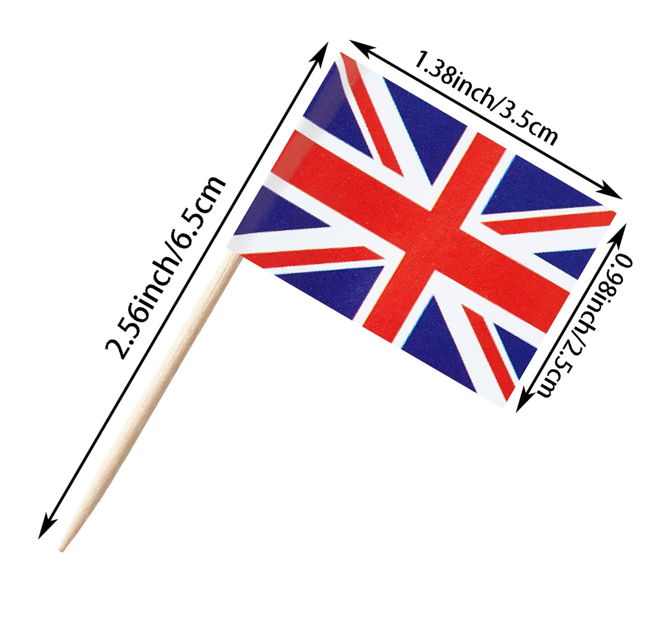 Stidsds Europe European 44 Countries Toothpick Flags Mini Small Country National Cupcake Toppers Stick Flag World International