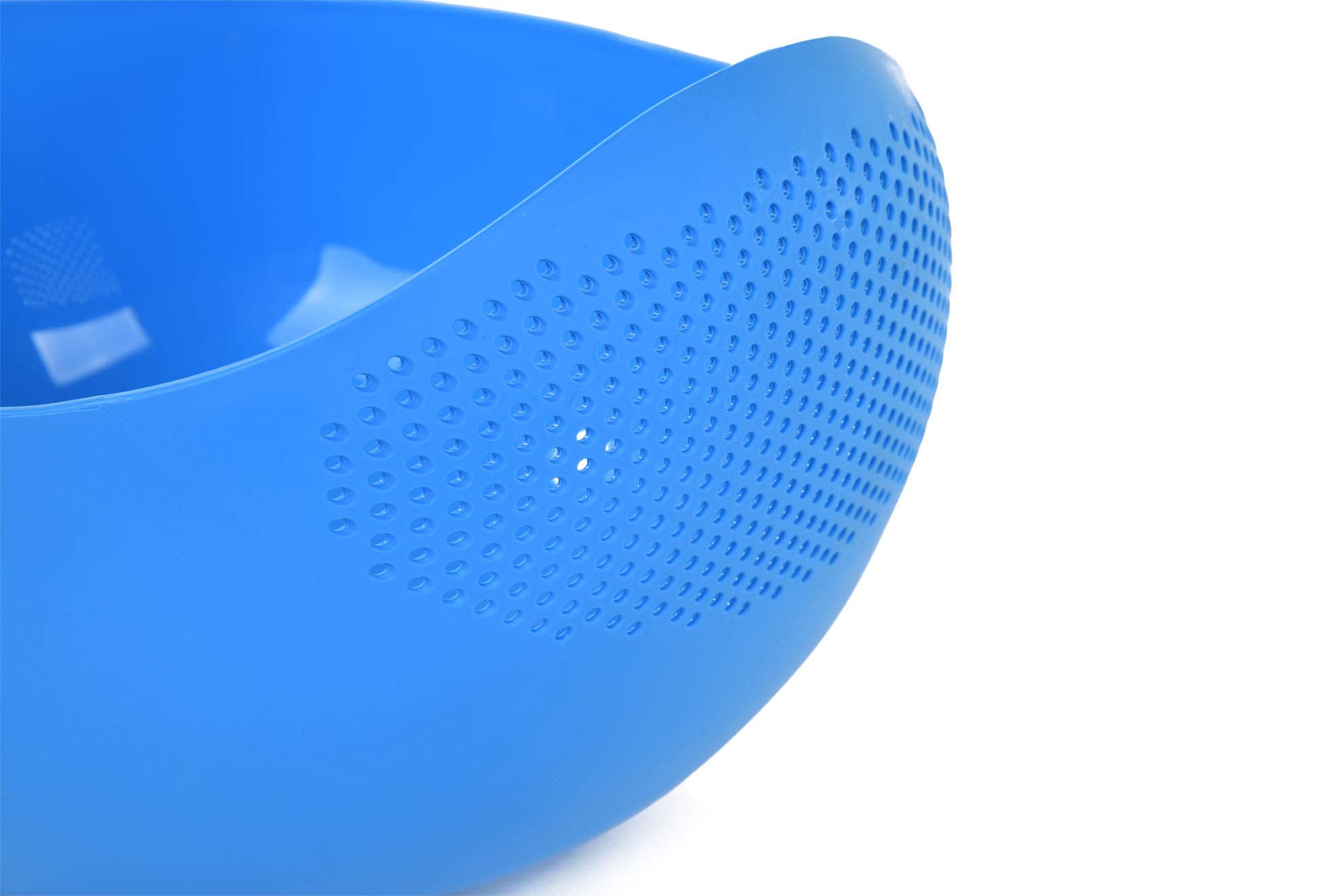 Mintra Home Rice Colander (Red) - Strainer, Lightweight, For Cleaning Rice, Beans, Fruit And Vegetables