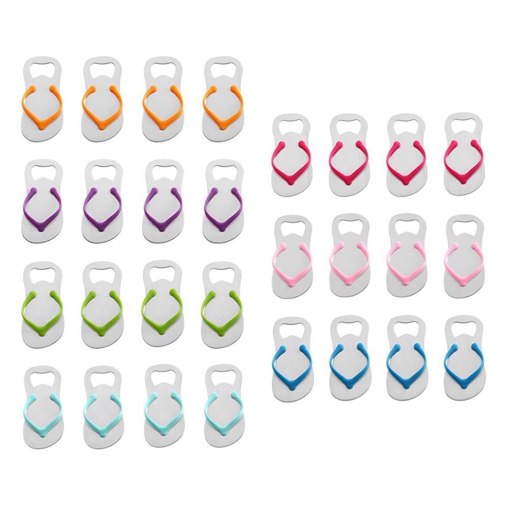 QLL 28 Pcs Special pop the Top Flipflop Bottle Opener for Wedding Favors