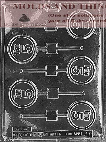 I'M 5 Lolly Numbers And Letters Chocolate Candy Mold I Am 5 Five Year Old Candy Mold 5Th Birthday Chocolate Candy Mold With Copy