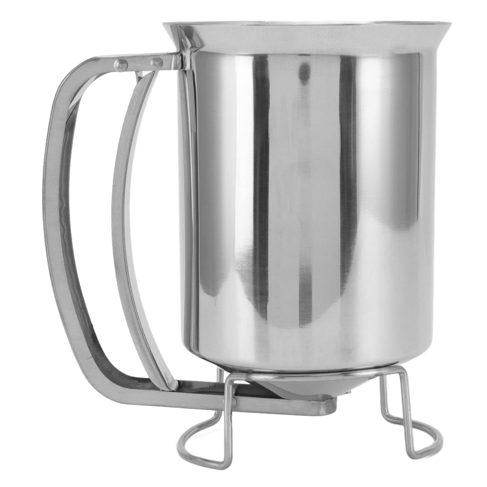 1000Ml Pancake Batter Dispenser, Stainless Steel Handheld Pancake Batter Pourer Professional Batter Funnel Kitchen Tool For Baki