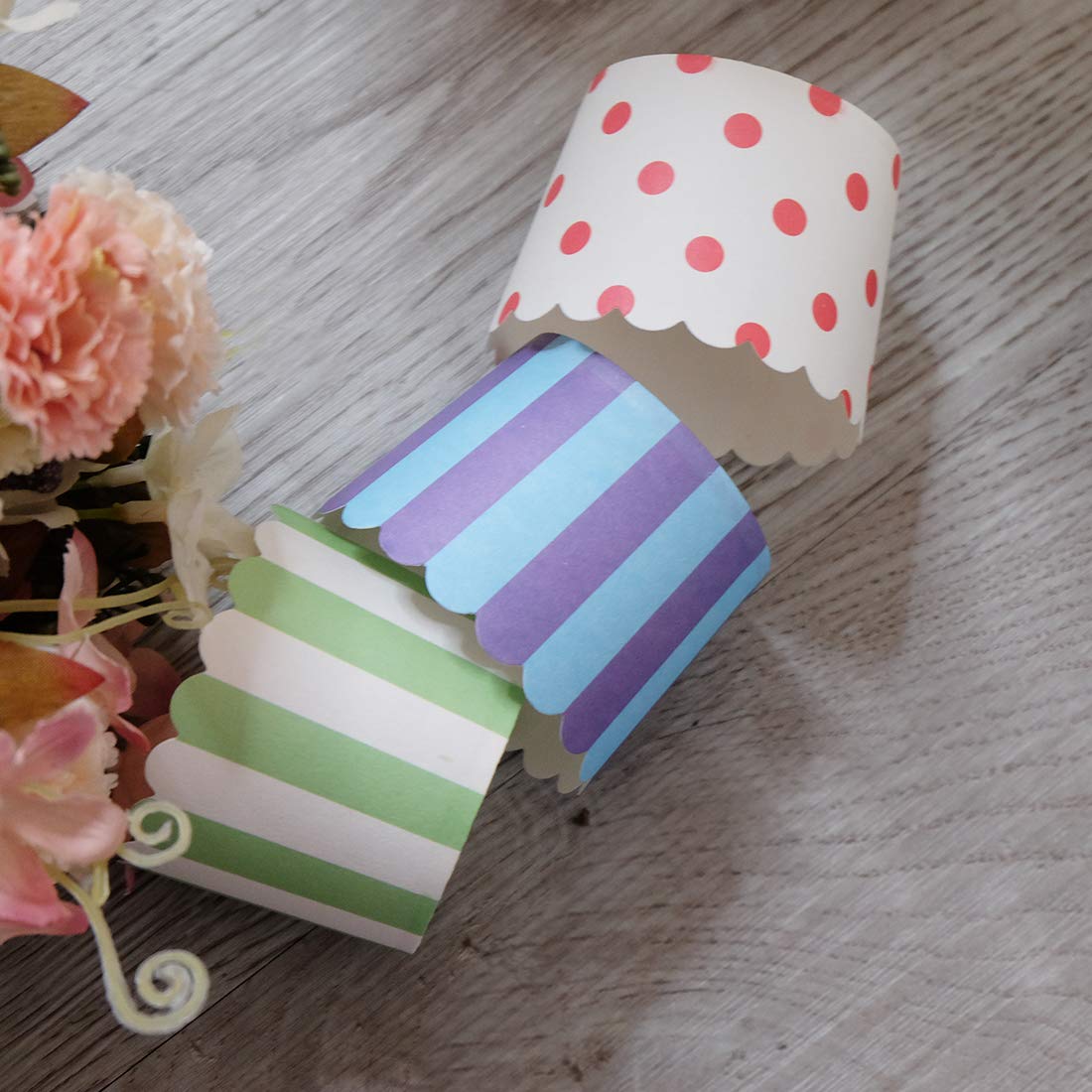 Gabkey Large Paper Cake Baking Cup Cupcake Muffin Cases Diameter 6Cm,Set Of 100