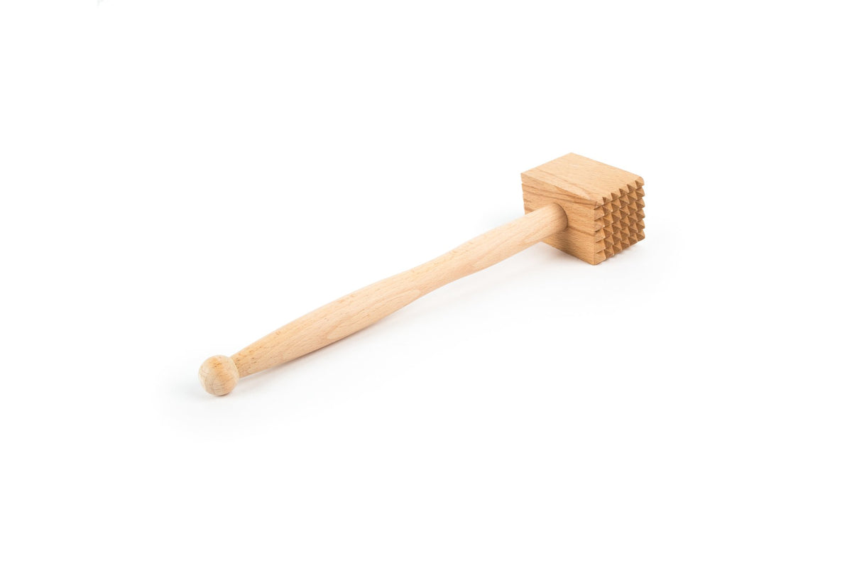Fox Run Wooden Meat Tenderizer, 1.25 X 3 X 11.25 Inches, Brown