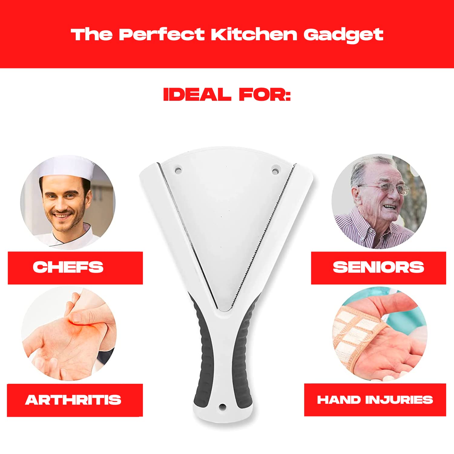 Jar Opener Kitchen Gadget, Ideal For Weak Hands Or Seniors With Arthritis, Easy To Use, Handheld Or Mountable, Opens Lids And Bo