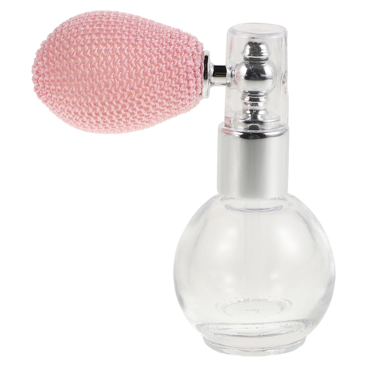Baluue Glass Powder Spray Bottle Refillable Powder Spray Container for Dry Shampoo Body and Shimmer Empty Bottle for Women Porta