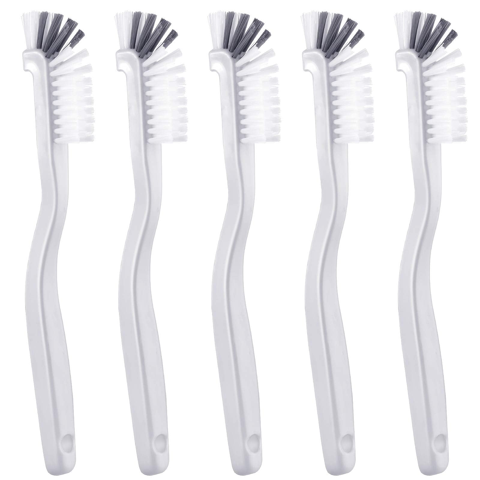 Patelai 5 Pcs Vegetable Scrubber Brush, 90 Degree Angle Fruit Cleaning Brush with PET Bristles, Multi Use Cleaning Tools for Fru