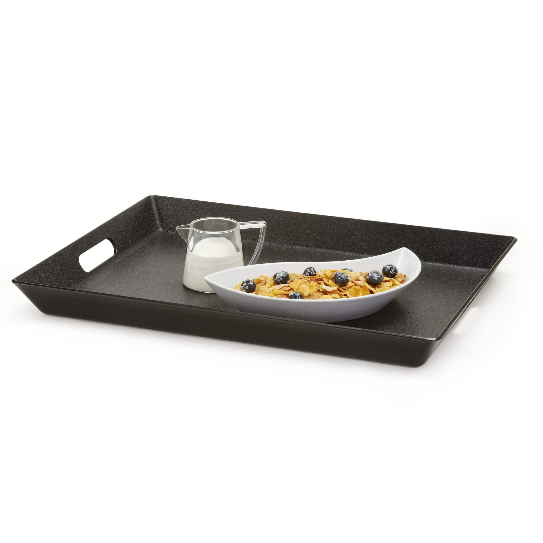 GET RST-1522-BK Non-Skid Ottoman/Coffee Table Serving Tray, 15 x 20, Black (Pack of 6)