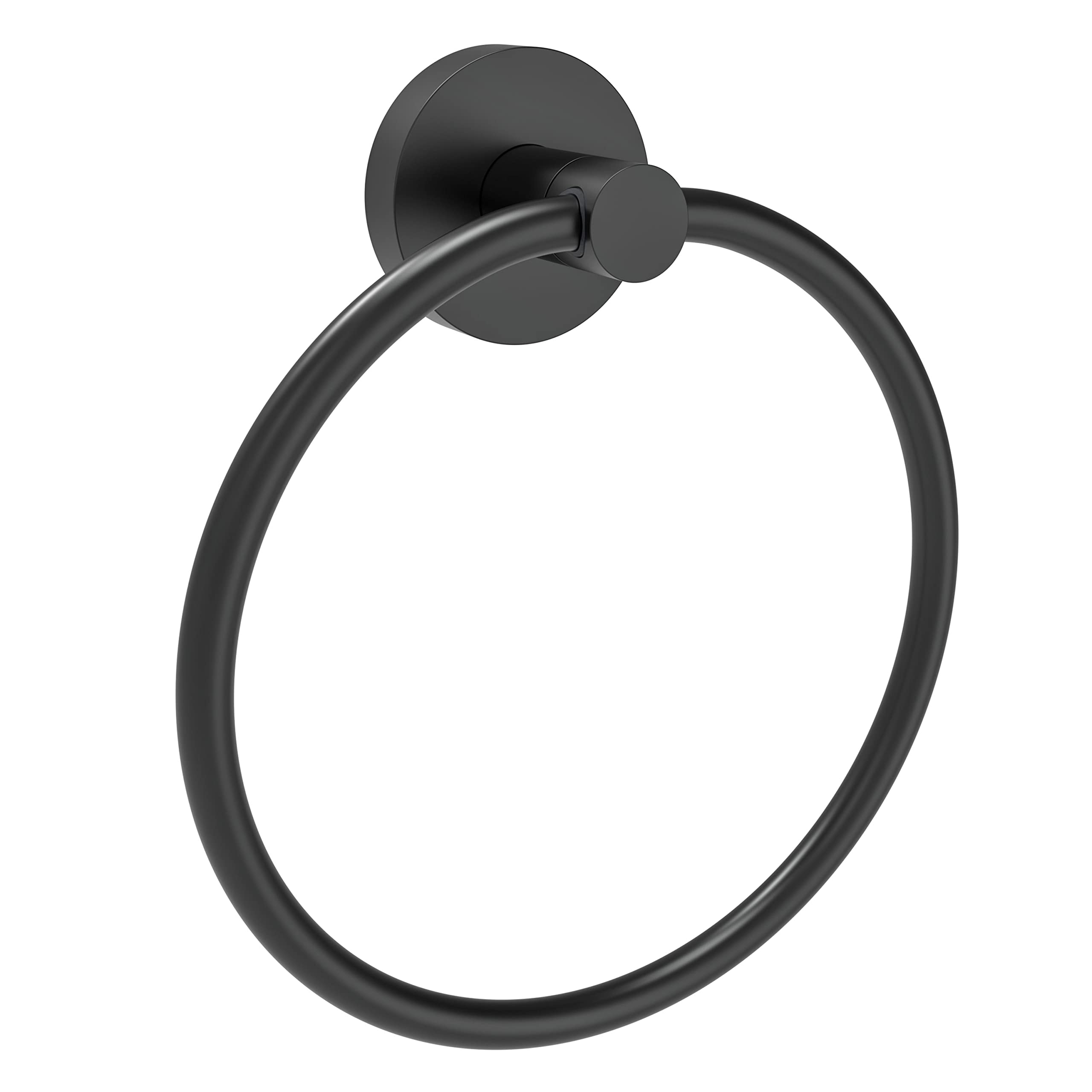 Fixsen Towel Ring Hand Towel Ring Towel Ring Holder Matte Black Zinc Alloy And Stainless Steel 1Pc Simple Round For Kitchen And