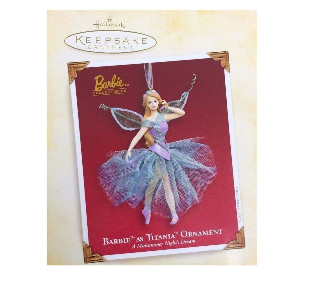 QXI6412 Barbie As Titania Midsummer Night's Dream 2005 Hallmark Keepsake Ornament