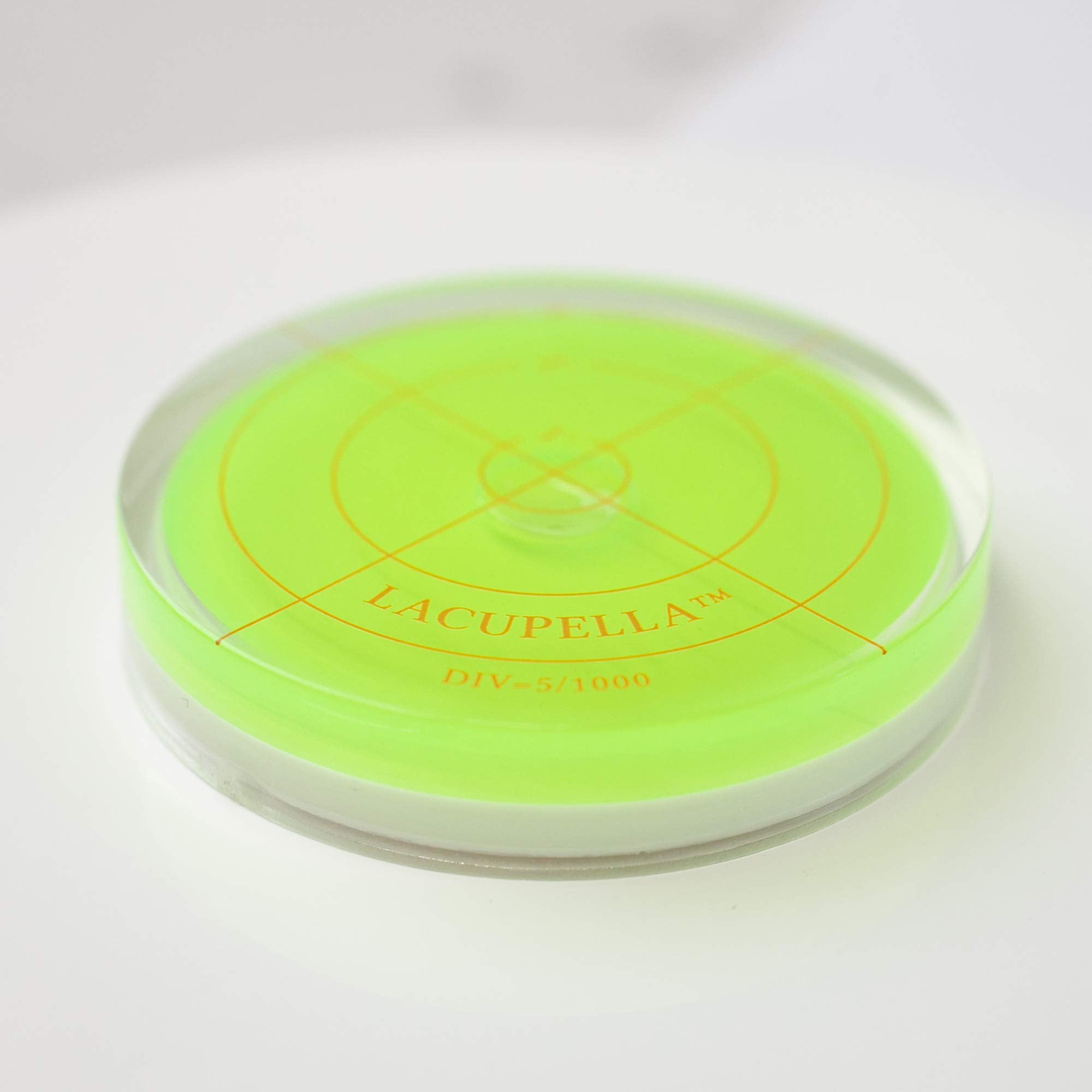 Lacupella Round Bubble Level For Use With Buttercream Acrylic Disk To Achieve Perfectly Level Tiered Cake Design In All Directio