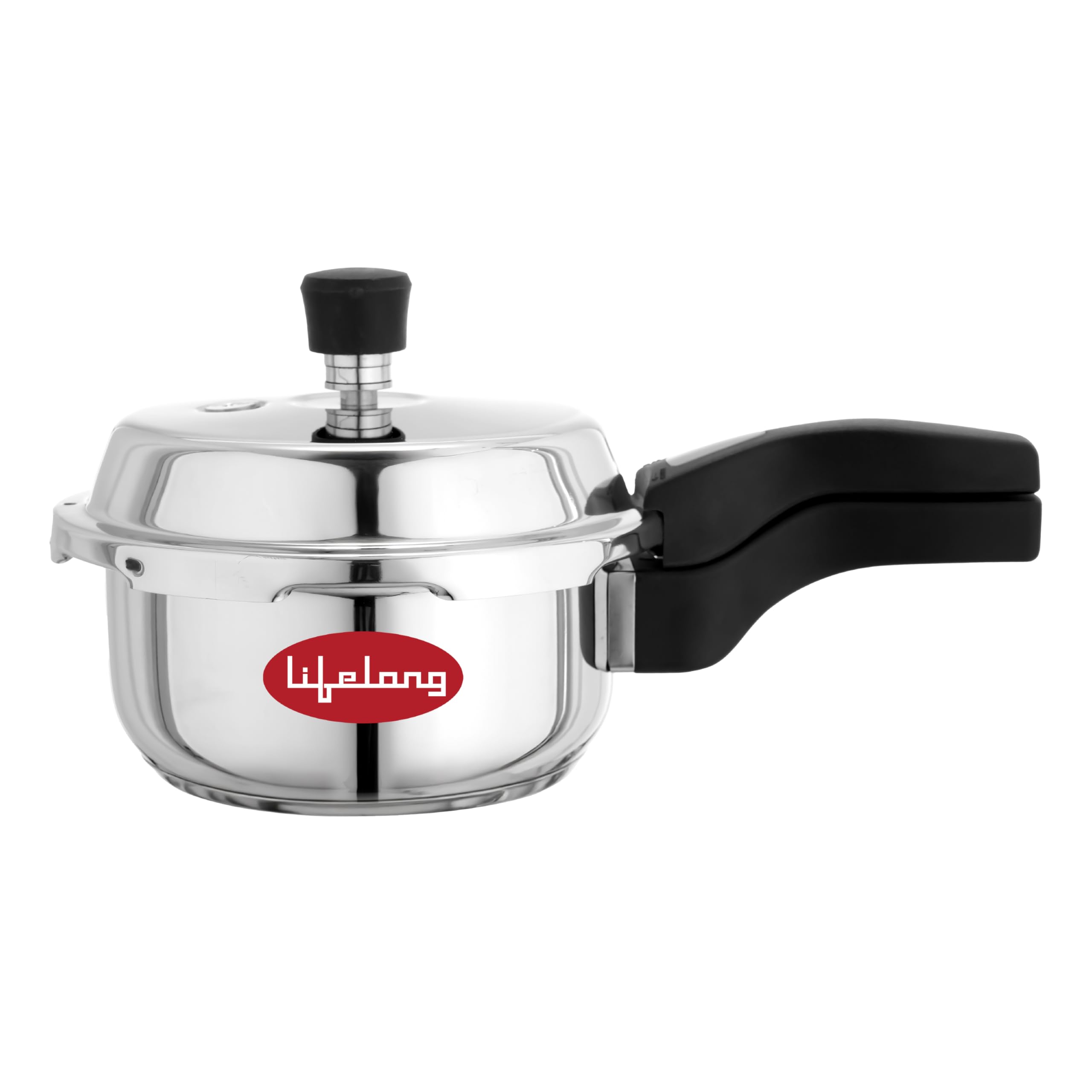 Lifelong 2 Litre Triply Stainless Steel Pressure Cooker For Kitchen | 2.5Mm Thickness | Gas & Induction Compatible | Fast & Even