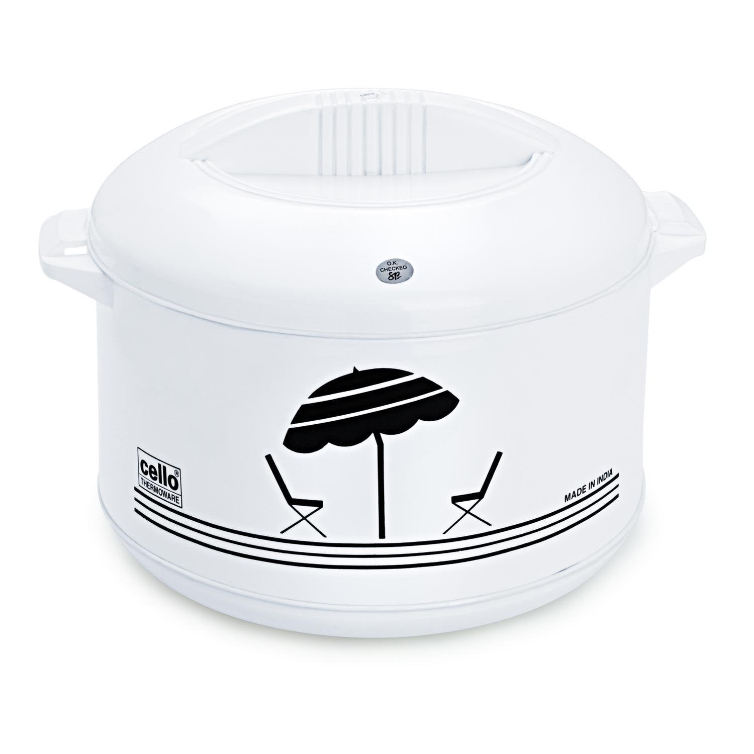 Cello Chef Casserole, 2.5 Litres, White, Plastic