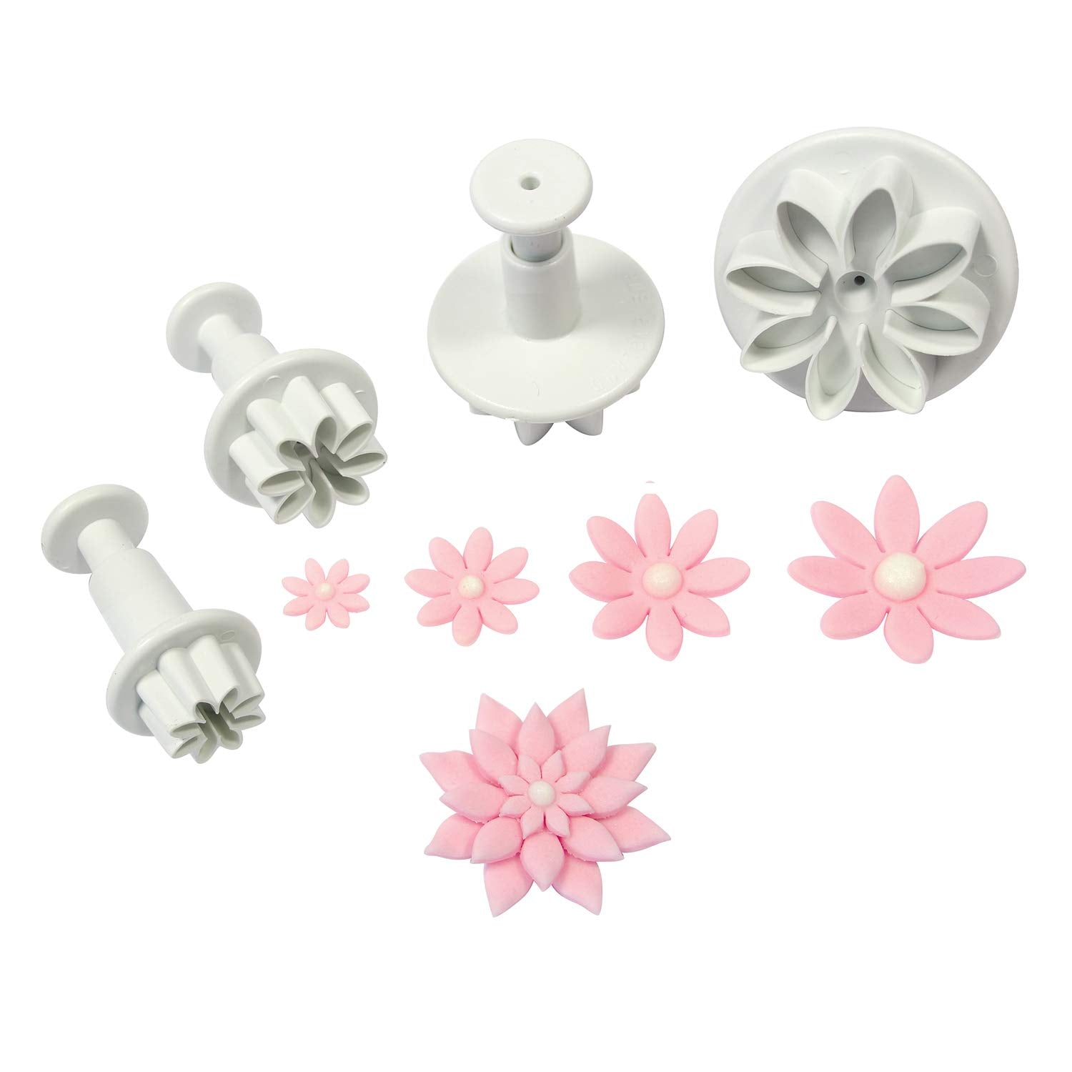 Pme Plunger Cutters, Daisy, 4-Pack