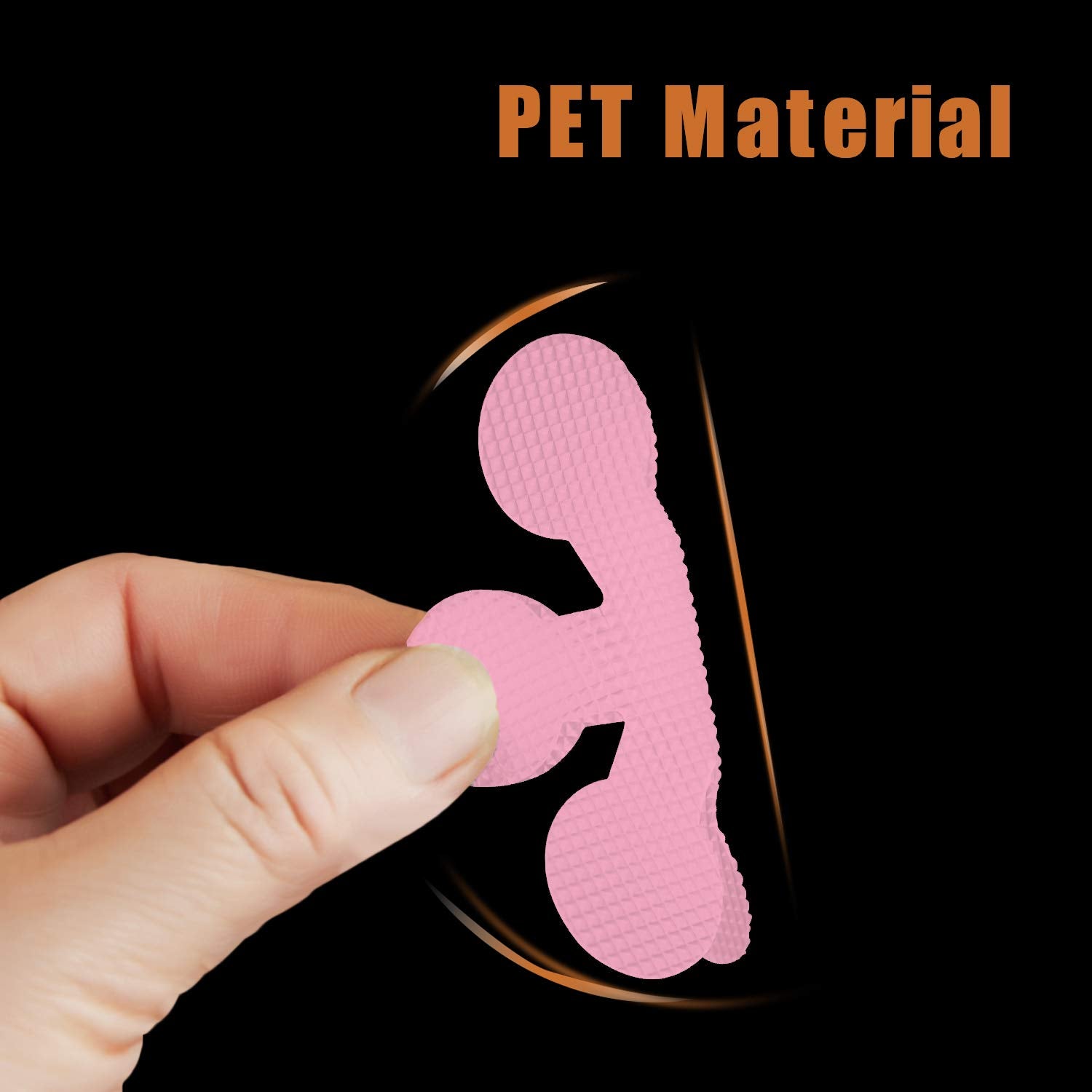 Secopad Non-Slip Bathtub Stickers, 24 PCS Adhesive Treads, Premium PEVA, Pink, Model 5snowflake