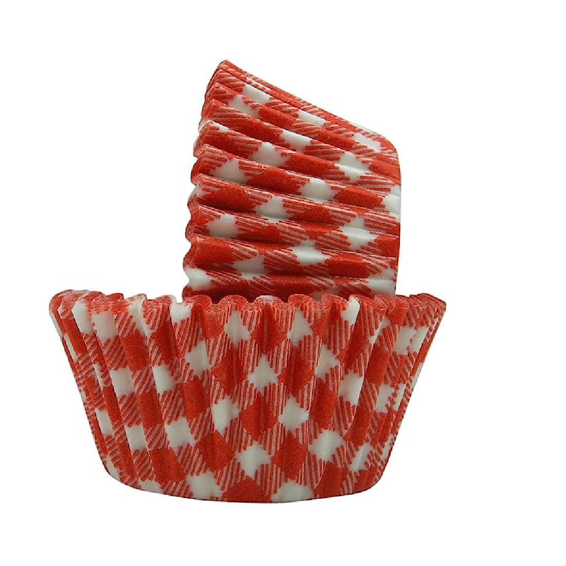 Regency Wraps Greaseproof Professional Grade Standard Baking Cups, Pack of 40, Red Gingham