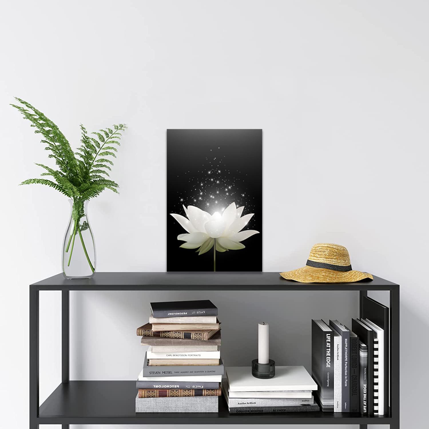 Lotus Flower Canvas Print Wall Art Pictures For Modern Wall Decor Artwork Spiritual Meditation Prints On Canvas Wall Decor For Y