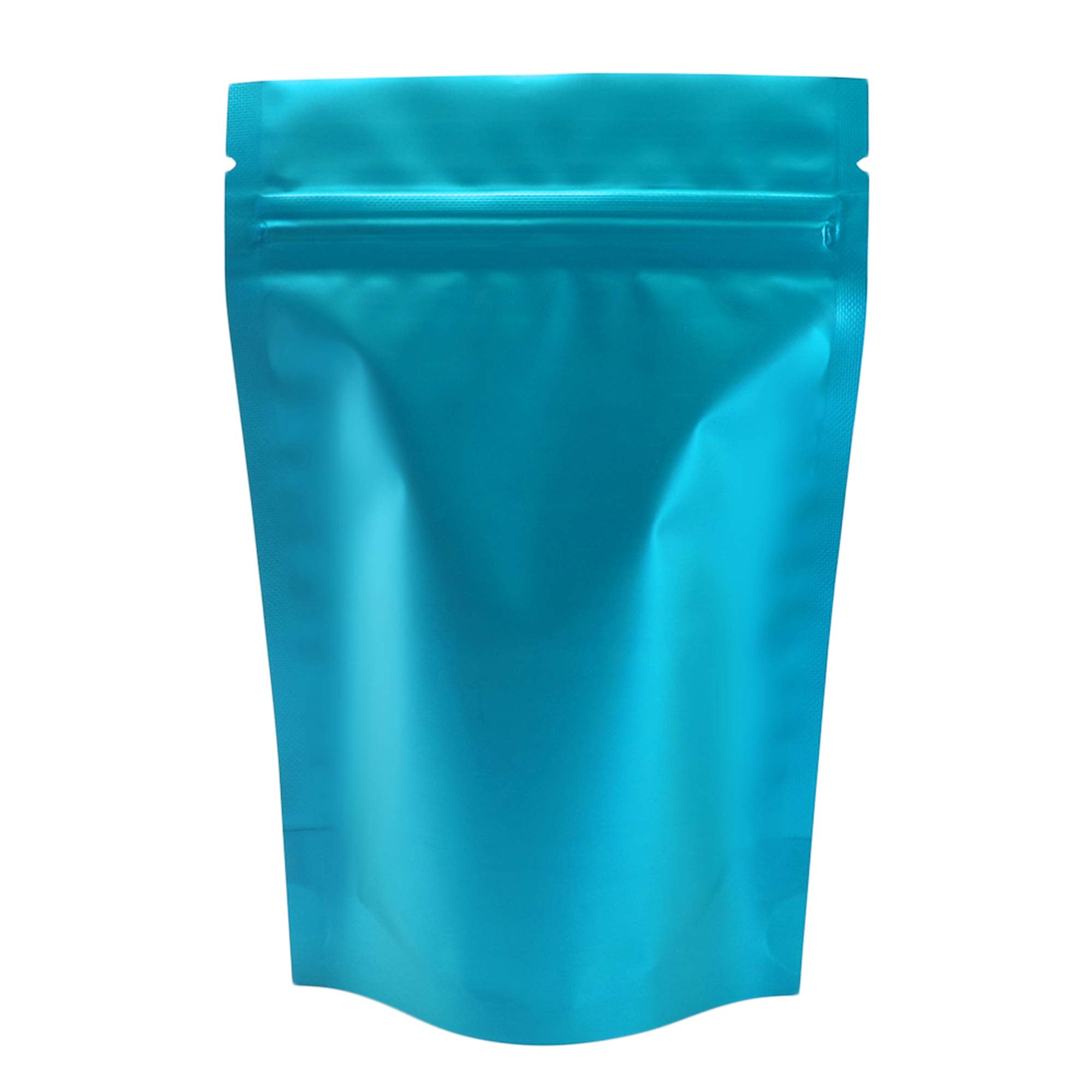 QQ Studio 100PCS Matte Double-Sided Colored Stand-Up Resealable QuickQlick Bags (16x22cm (6.3x8.6), Blue)