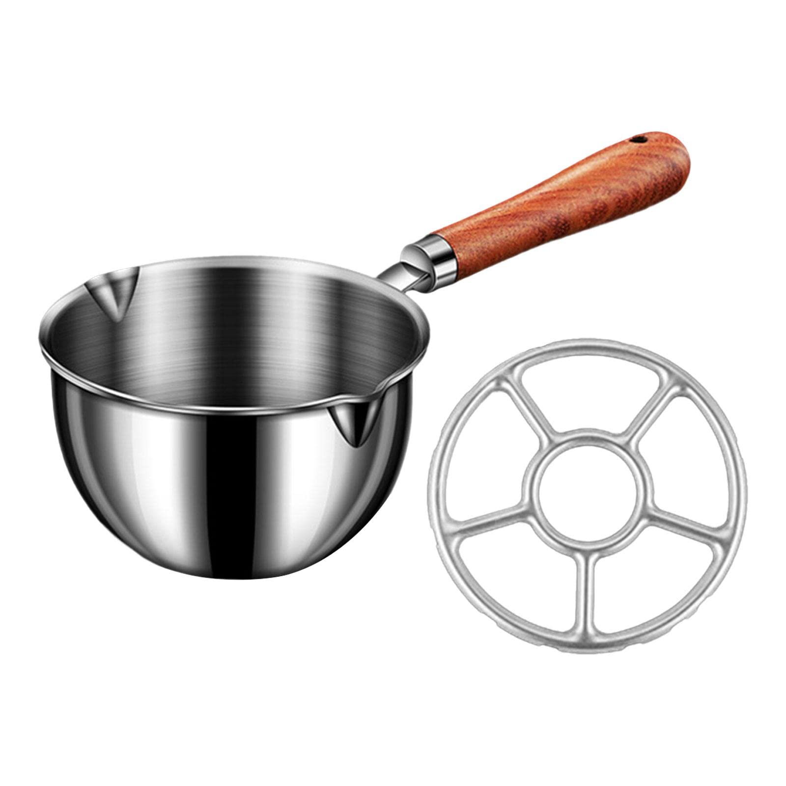 Calandis Saucepan With Dual Pour Spouts Butter Milk Warmer For Restaurant S With Stand