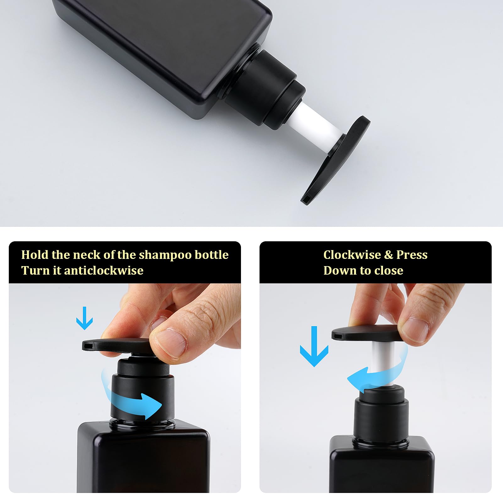 Hethyo Travel Bottles Travel Accessories Toiletries 4 Pack 3.7Oz/110Ml Travel Shampoo And Conditioner Bottles Empty Plastic Pump