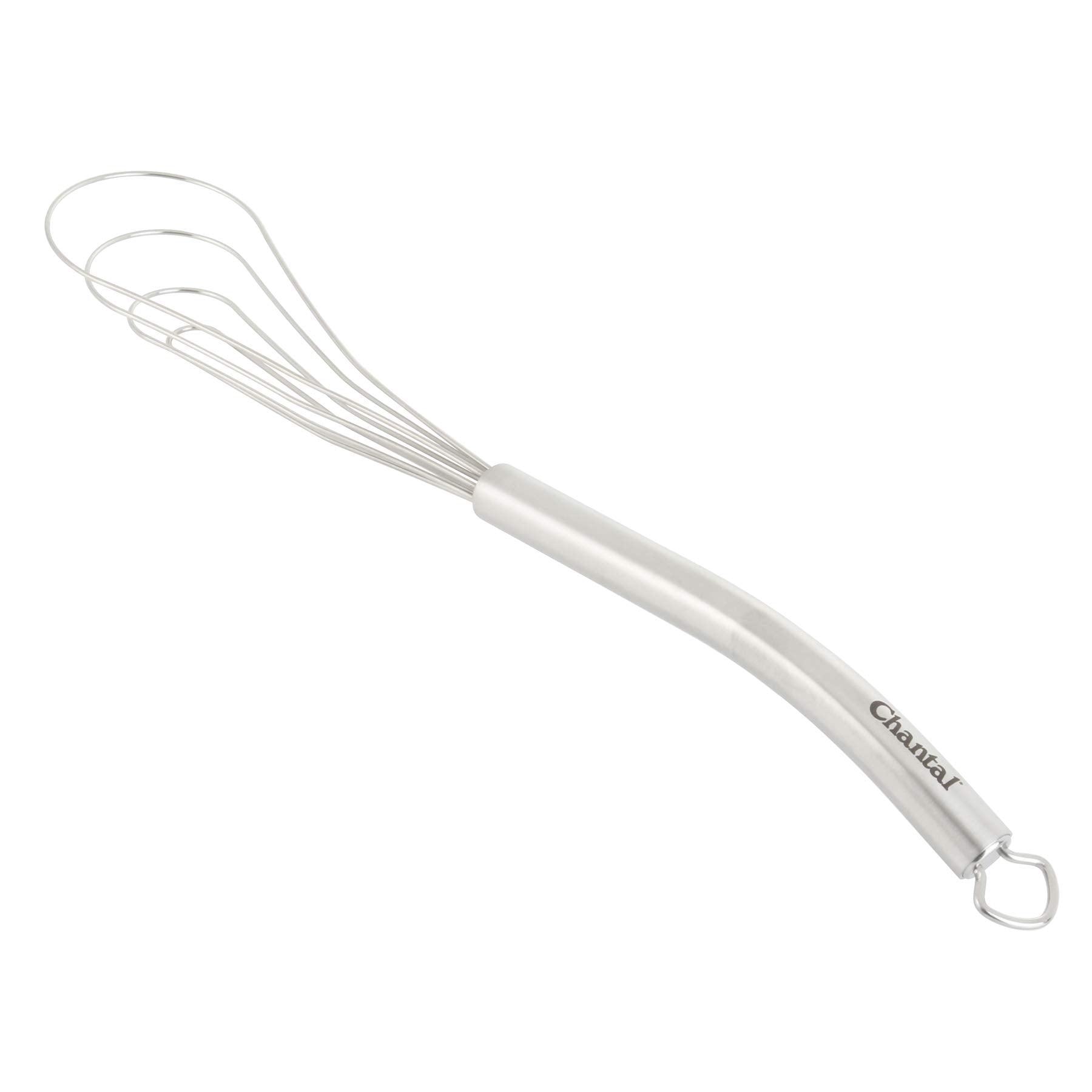 Chantal Flat Whisk Utensil, Small, 11 Inch, Polished Stainless Steel