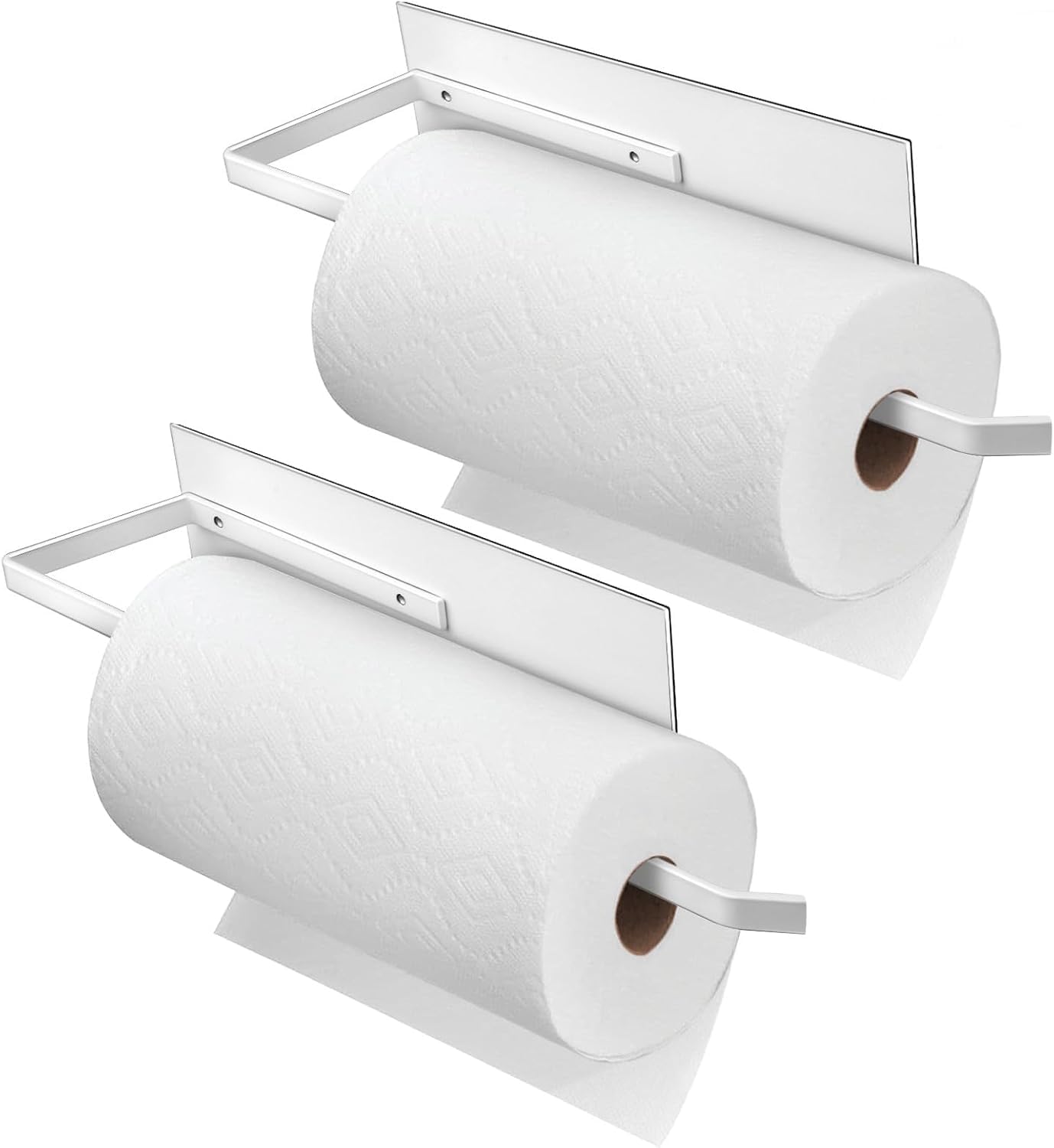 Organizemee Magnetic Towel Holder | Kitchen Tissue Roll Holder Aluminium Foil Rolls, Plastic Wrap Paper Towel Holders | Multipur