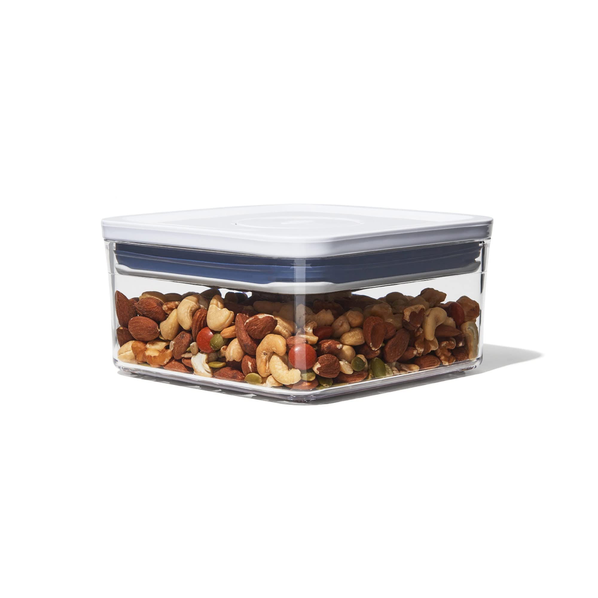 Oxo Good Grips Pop Container - Airtight Food Storage - Big Square Mini 1.1 Qt Ideal For Tea Bags, Baking Supplies, Nuts Or Snack