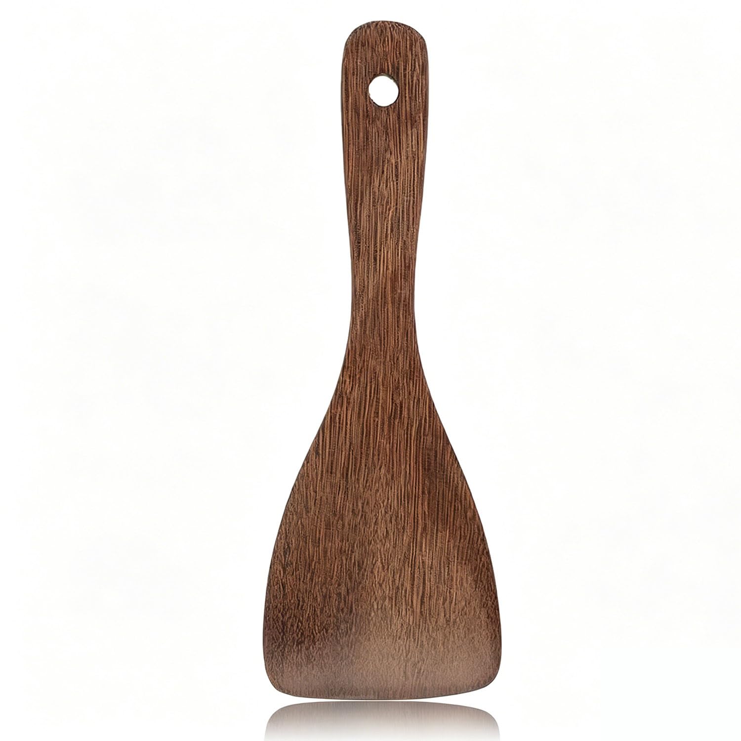 Moofey Flat Wooden Spatula, Wooden Rice Spatula for Cooking Flat