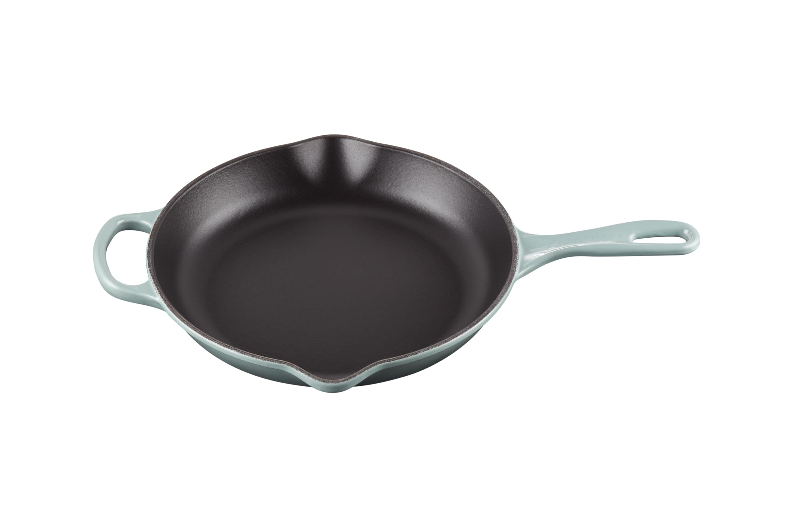 Le Creuset Enameled Cast Iron Signature Iron Handle Skillet, 10.25 (1-3/4 Qt.), Sea Salt