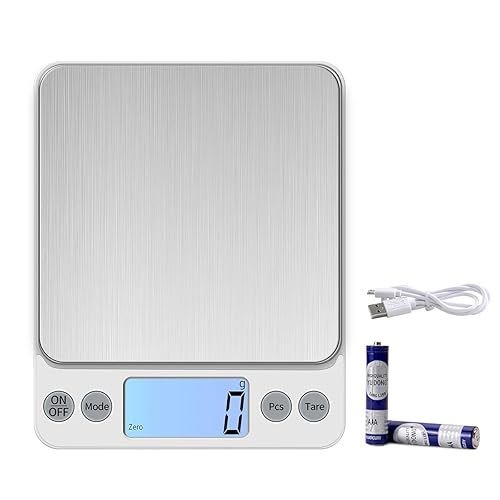 Kubei Upgraded Larger Size Digital Food Scale Weight Grams And Oz, 10Kg1G Kitchen Scale For Cooking Baking, High Precision Elect