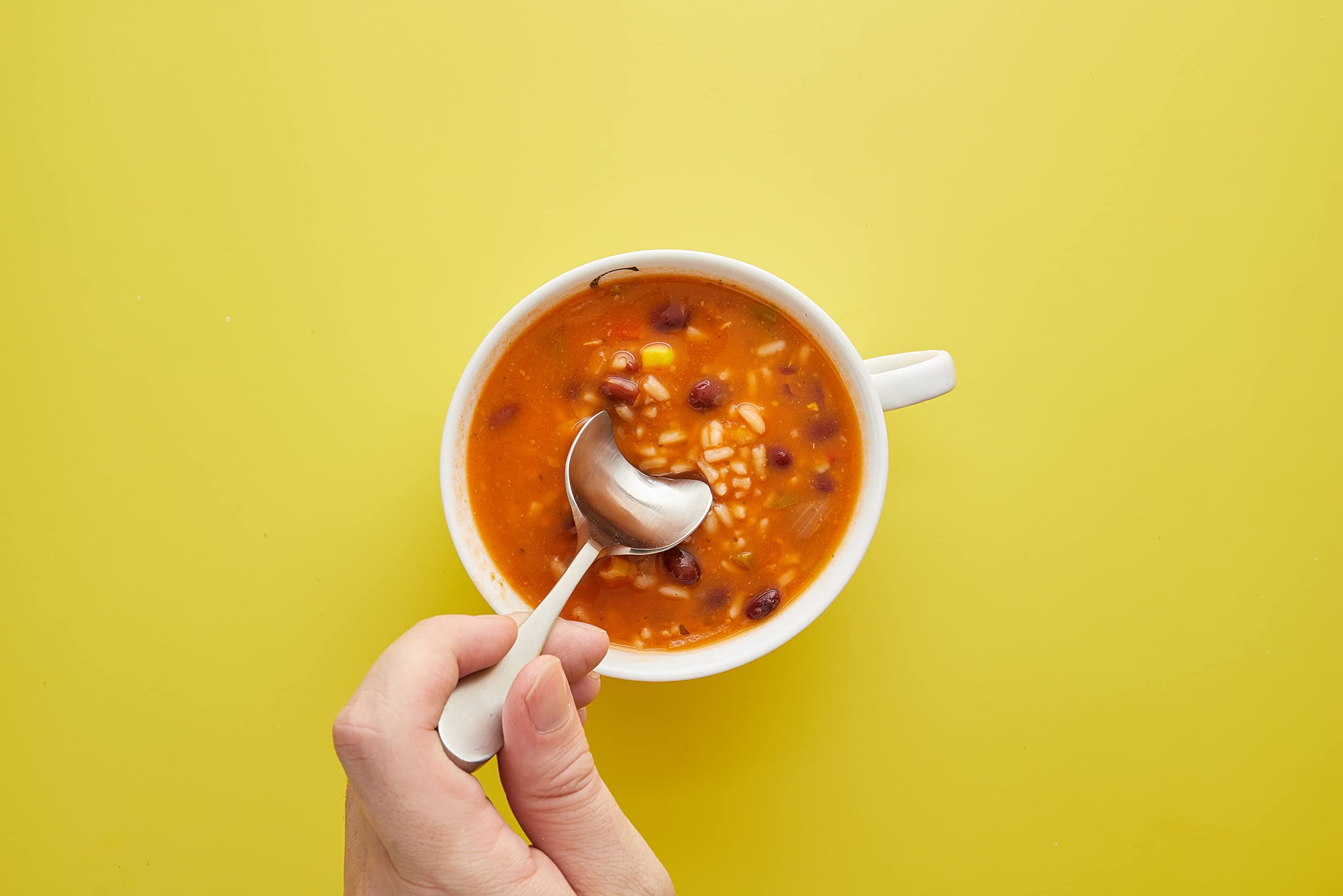 Knork Original Bouillon Stainless Steel Soup, Specialty Spoons, (Pack Of 6)