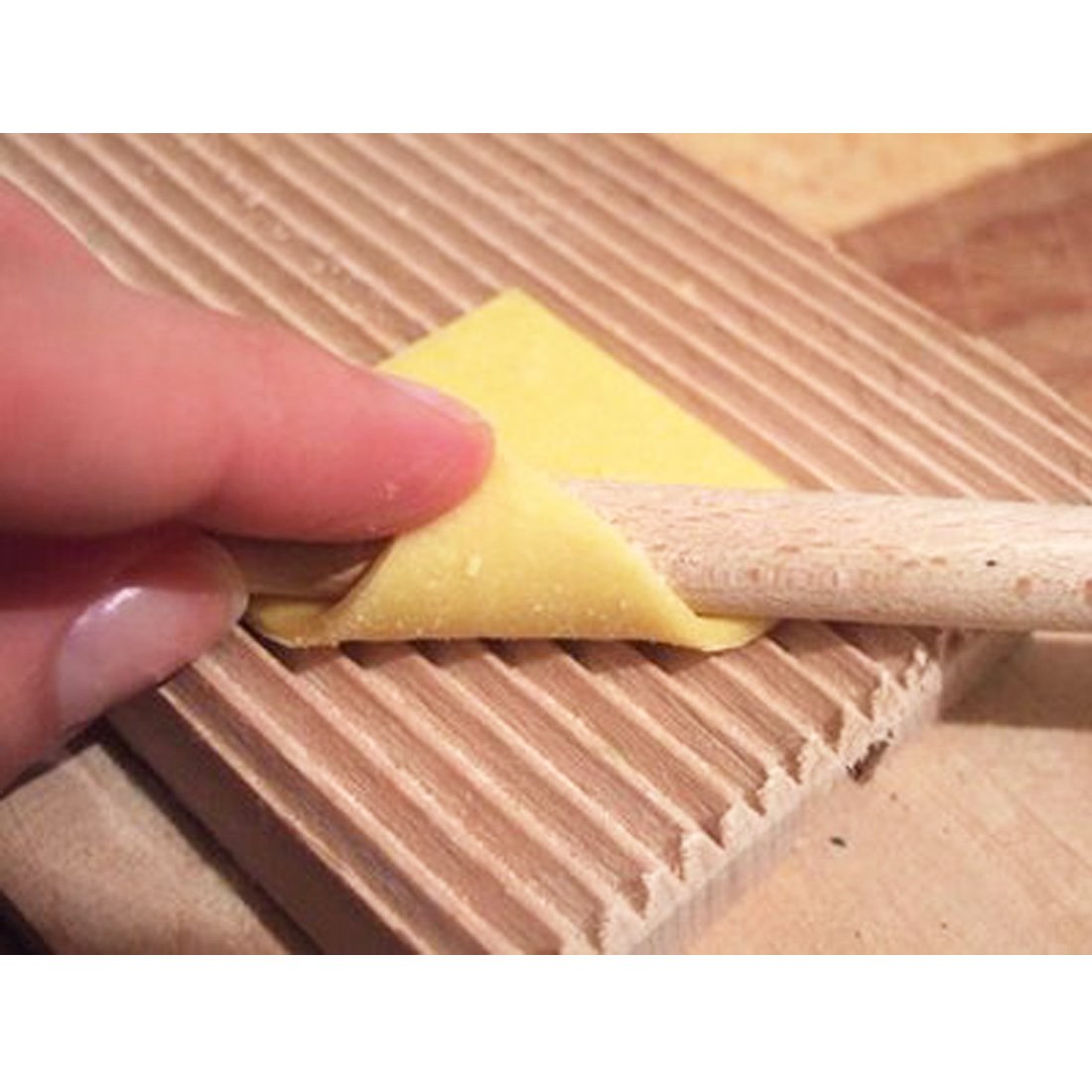 Eppicotispai Garganelli And Gnocchi Stripper With Paddle, Natural Beechwood, Brown